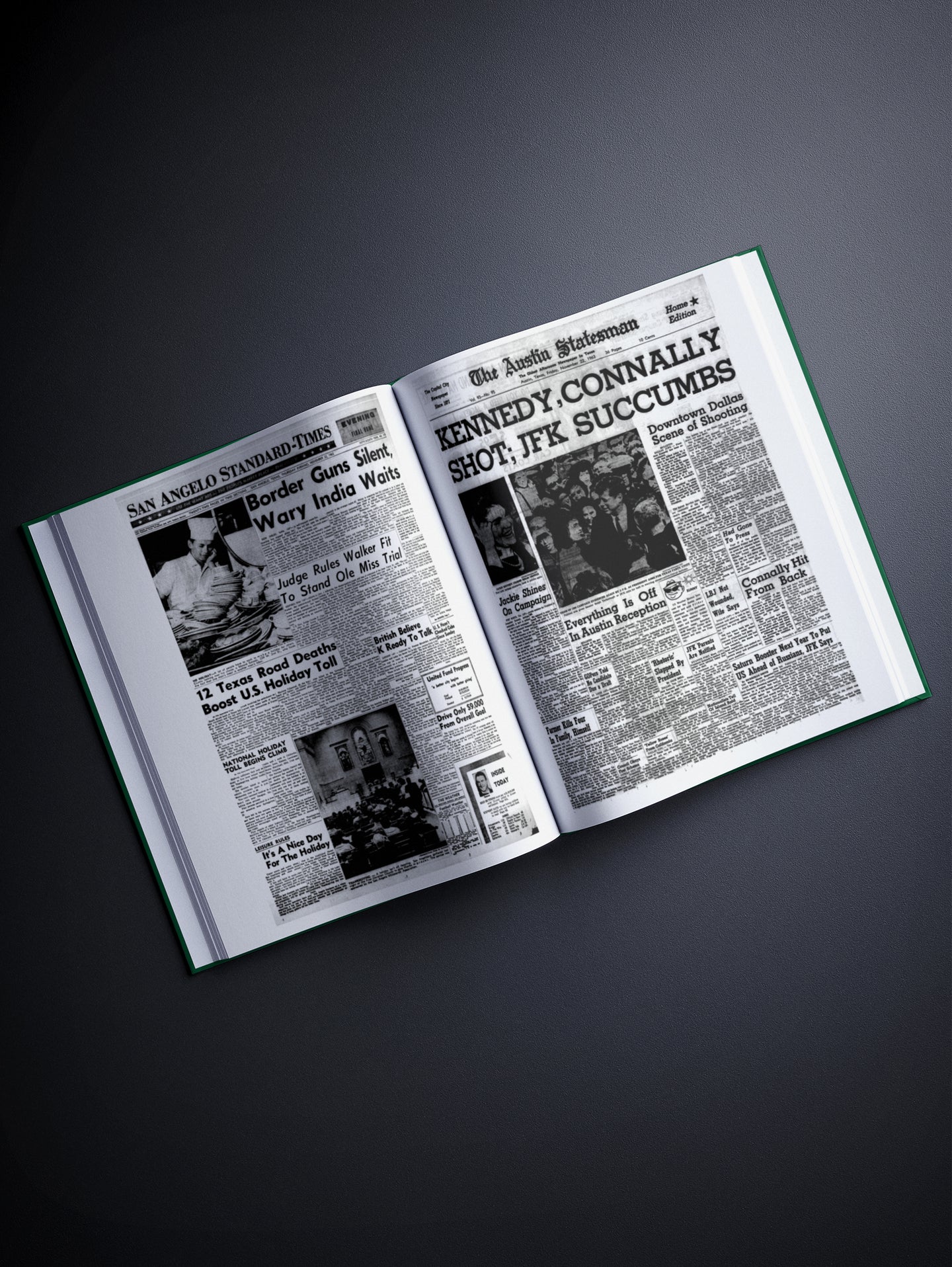 Personalised Birthday Newspaper Book Texas Edition - Historic Newspapers