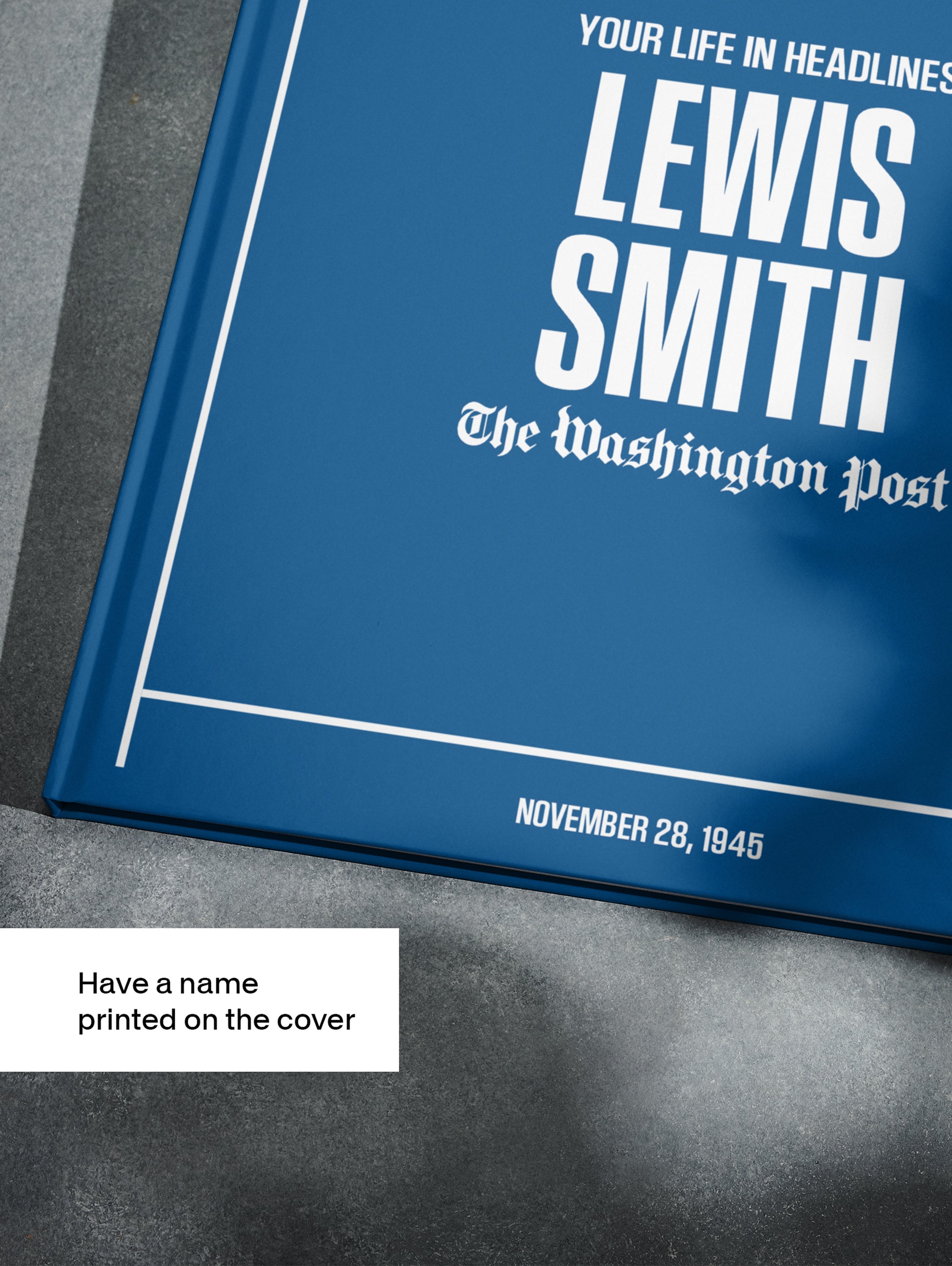Personalised Birthday Newspaper Book Washington Post Edition - Historic Newspapers