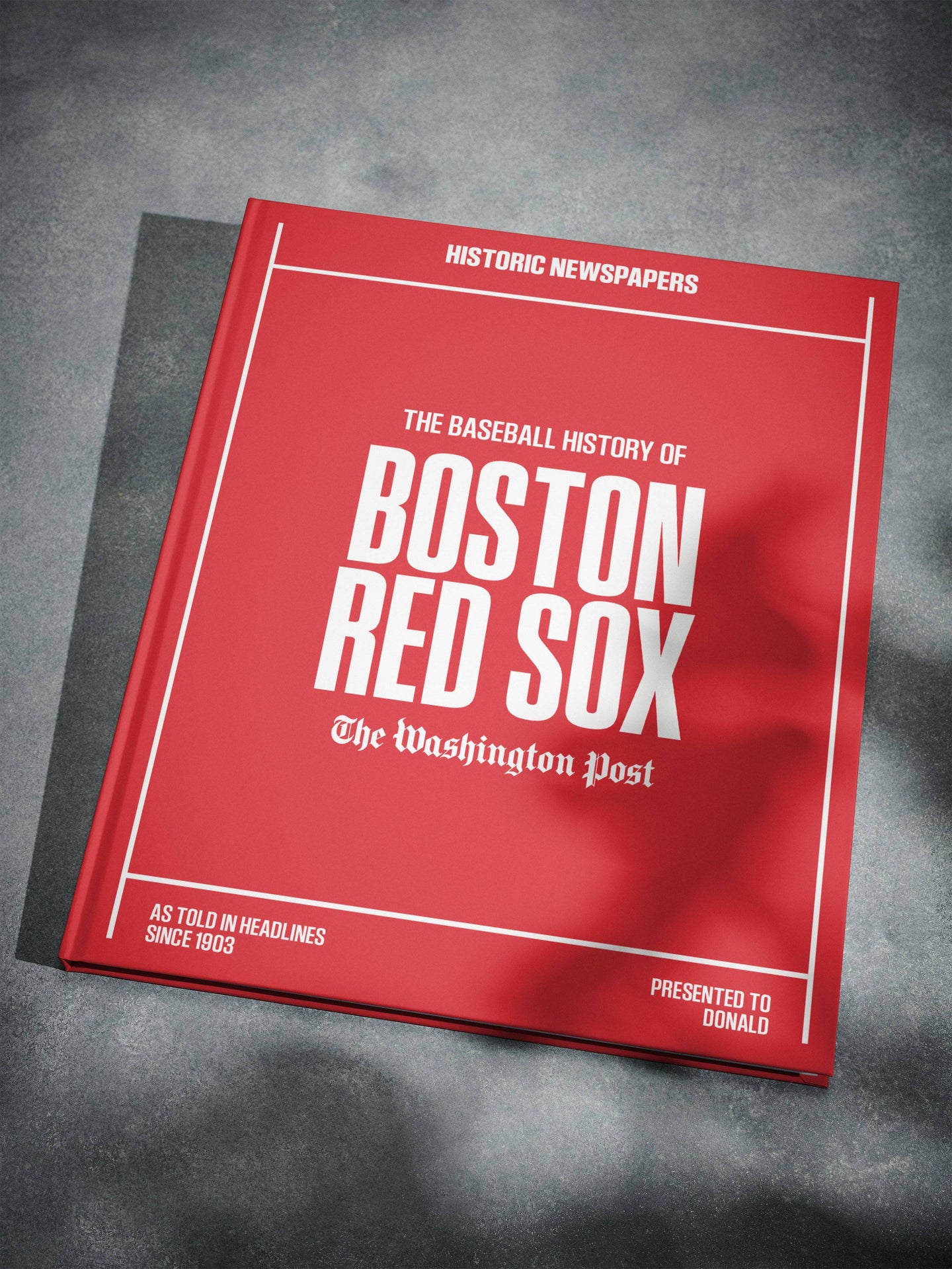 Boston Red Sox Gifts - The History Of Baseball Book