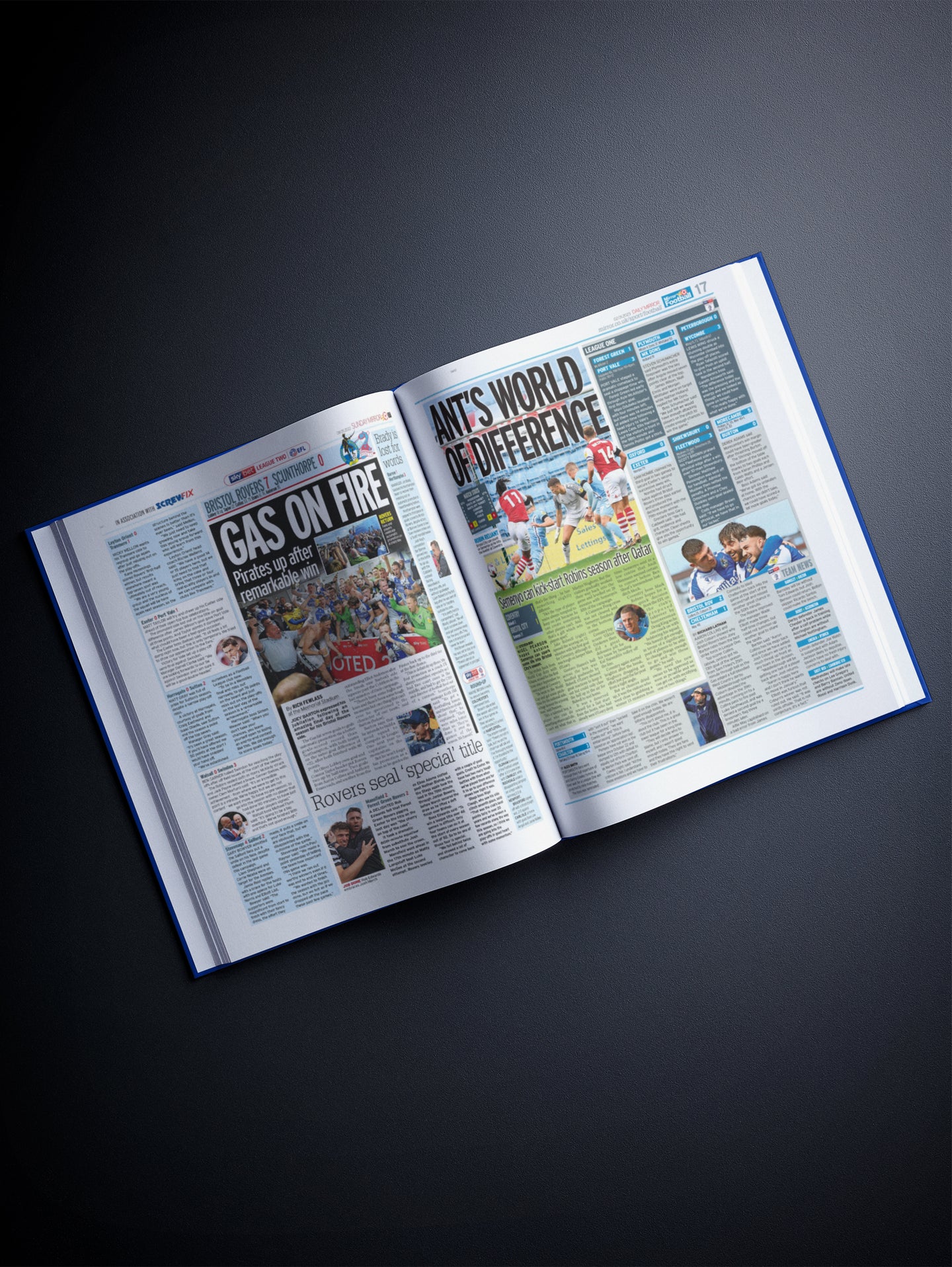 The Football History of Bristol Rovers Book - Historic Newspapers