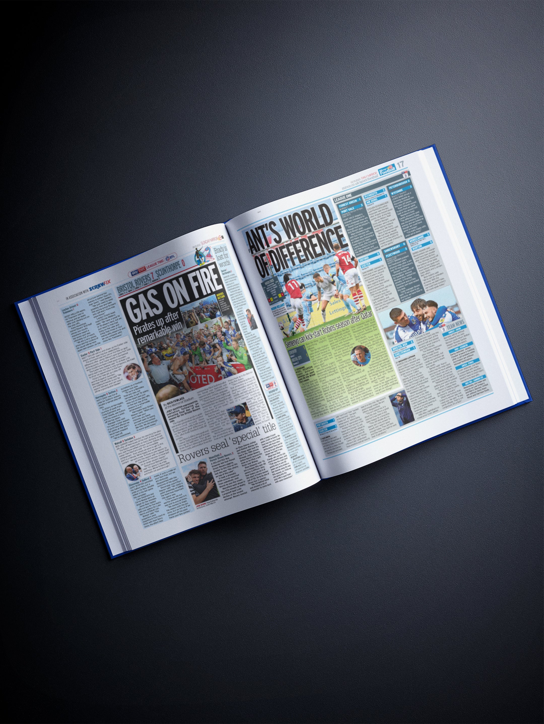 The Football History of Bristol Rovers Book - Historic Newspapers