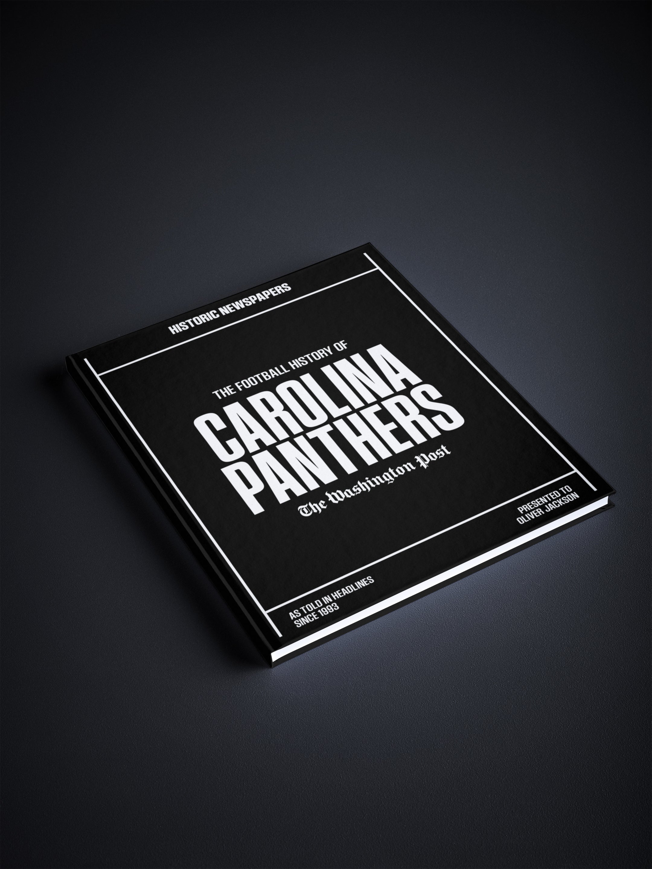 The US Football History of Carolina Panthers Washington Post Edition Book - Historic Newspapers