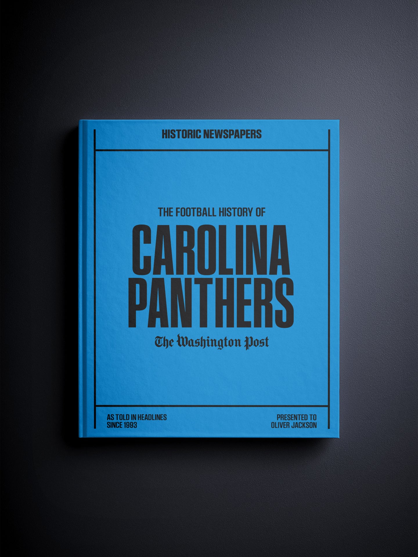 The Football History of Carolina Panthers Washington Post Edition Book