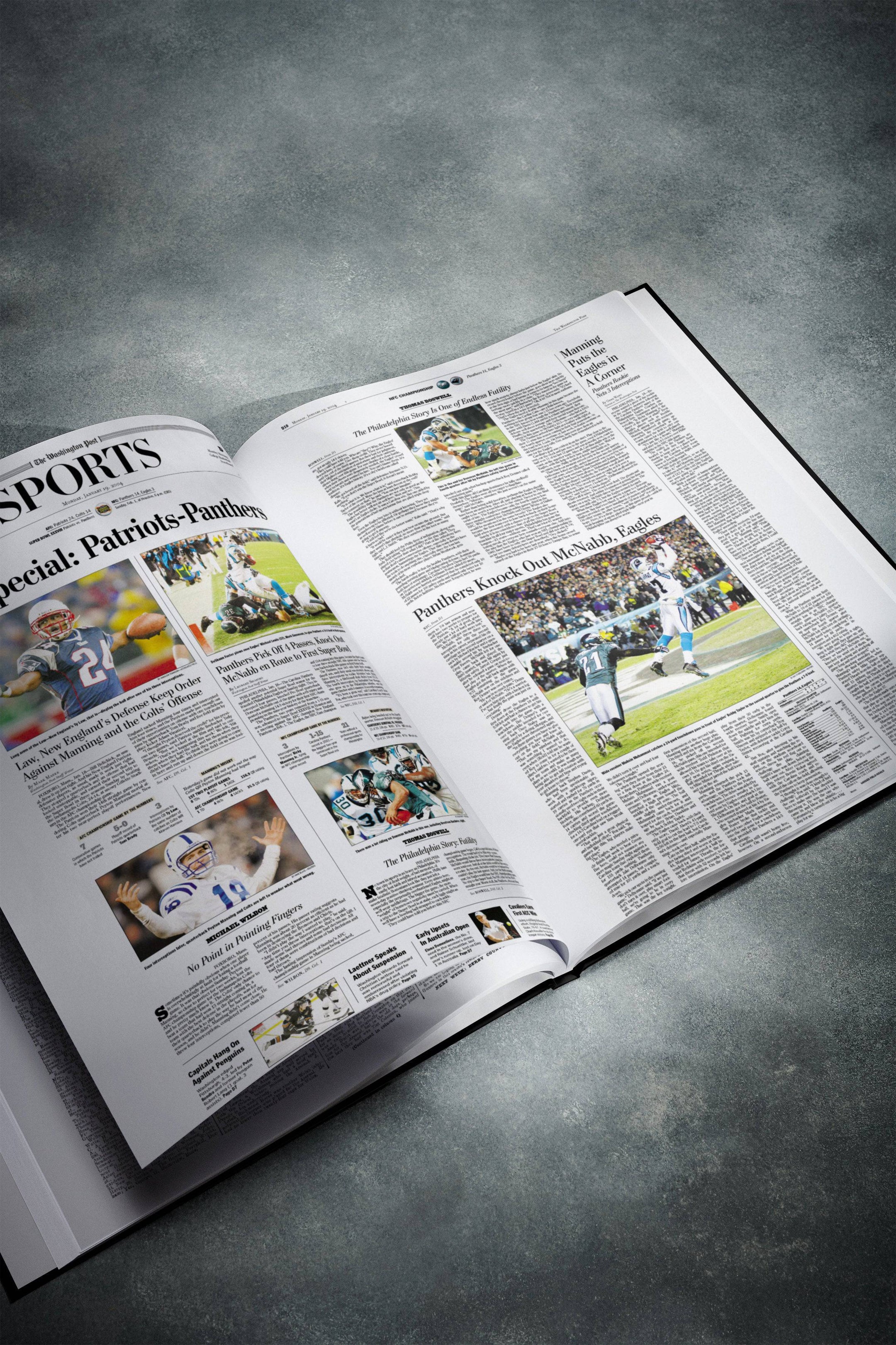 The US Football History of Carolina Panthers Washington Post Edition Book