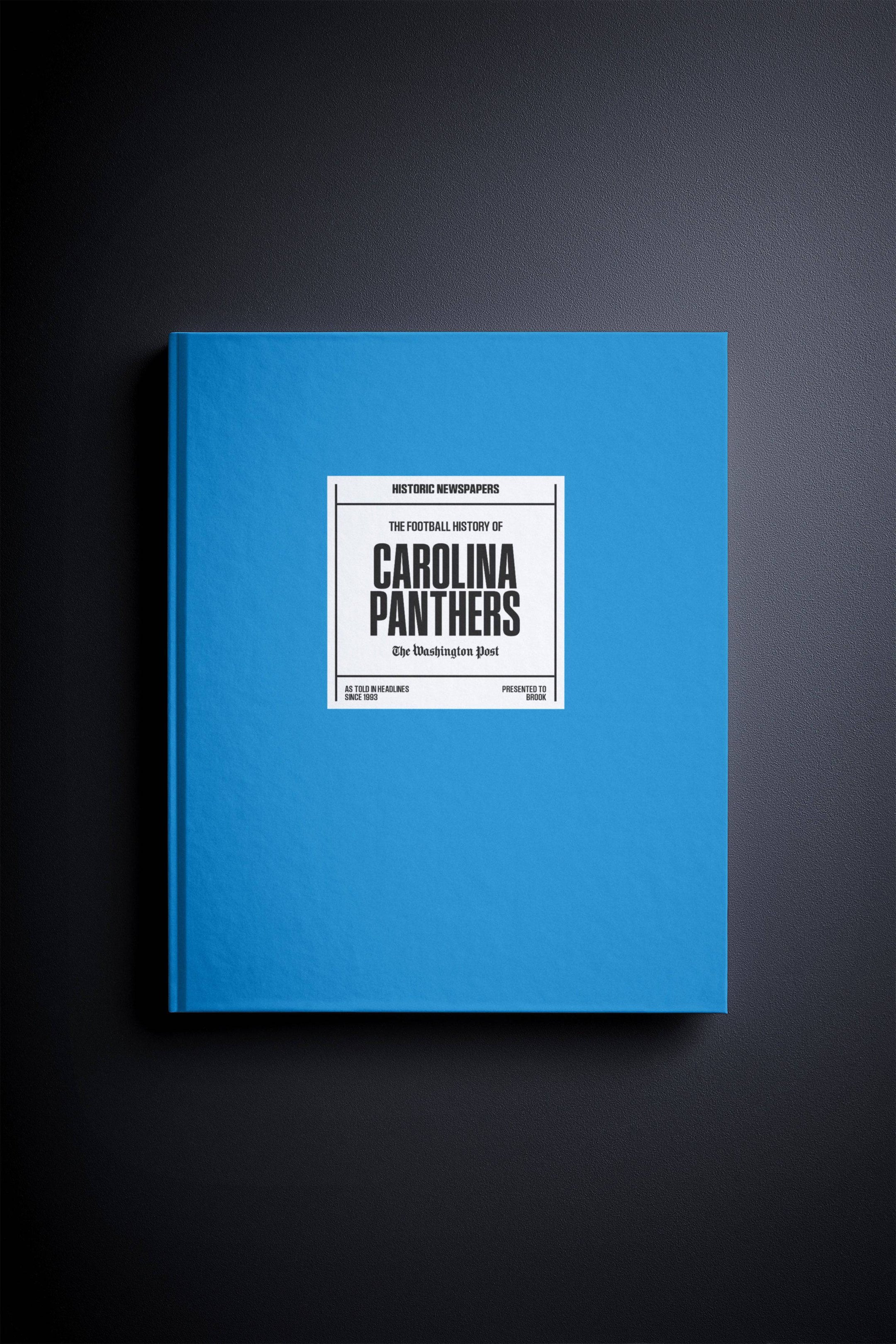The US Football History of Carolina Panthers Washington Post Edition Book
