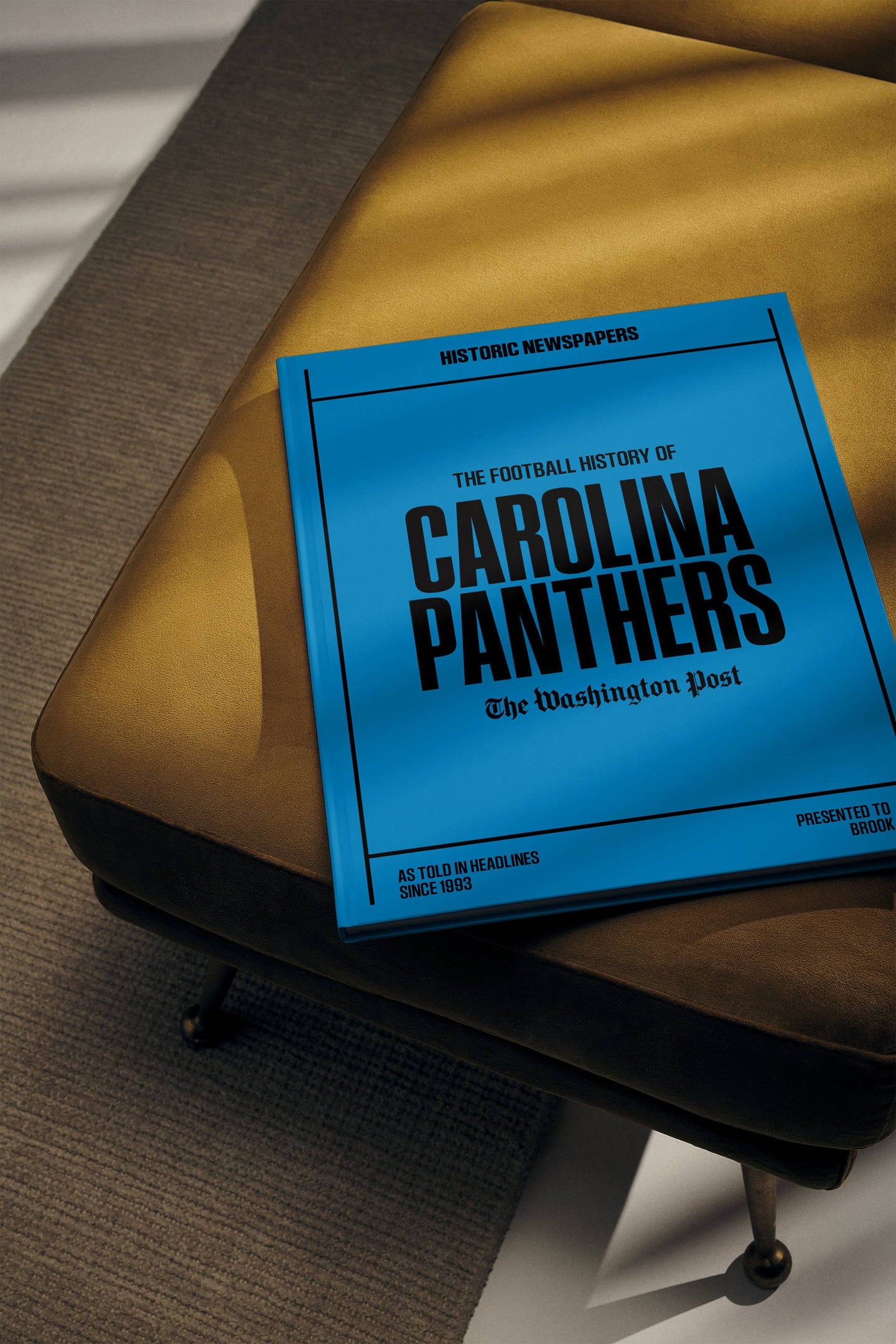 The US Football History of Carolina Panthers Washington Post Edition Book - Historic Newspapers