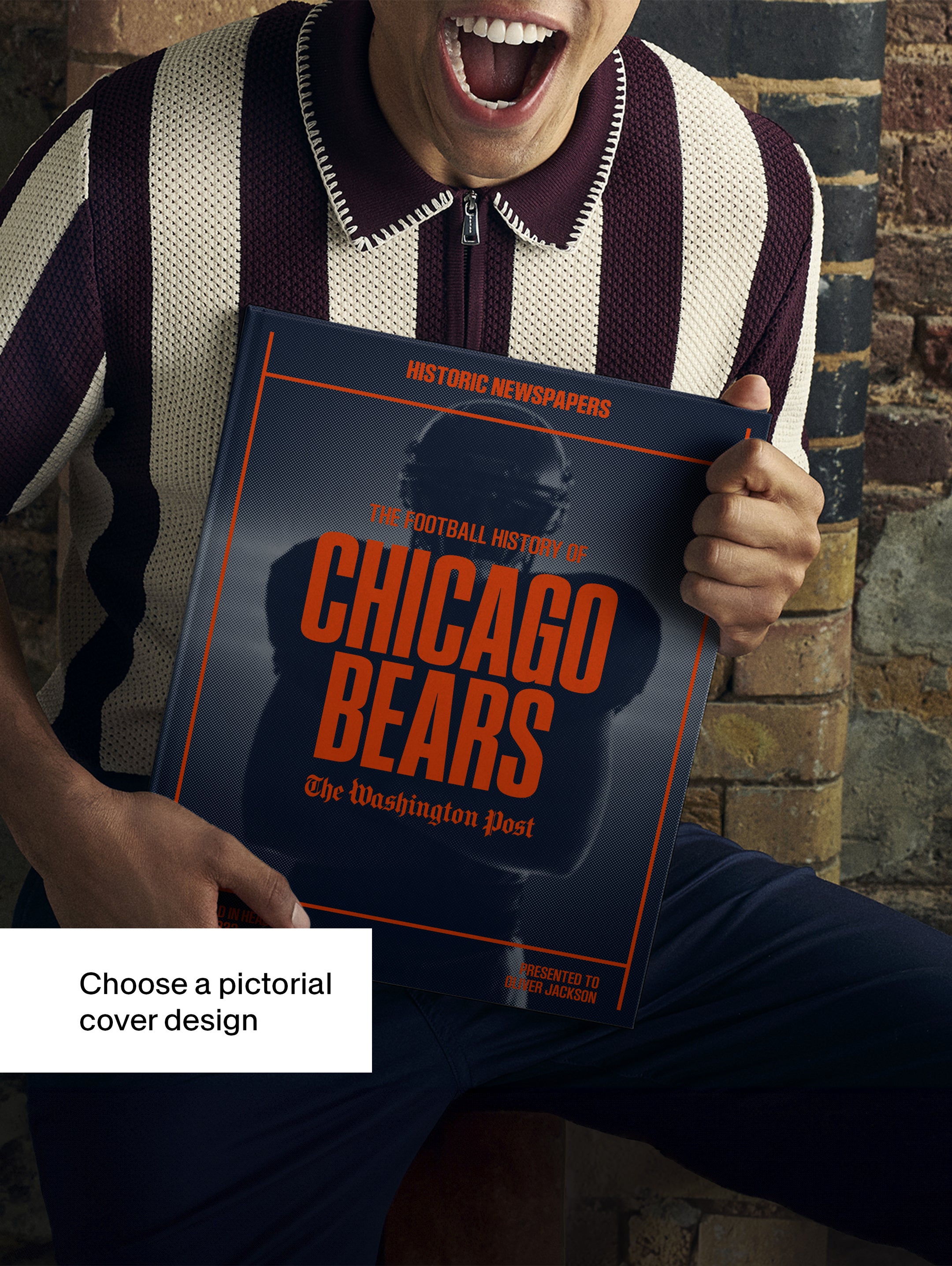 The US Football History of Chicago Bears Washington Post Edition Book