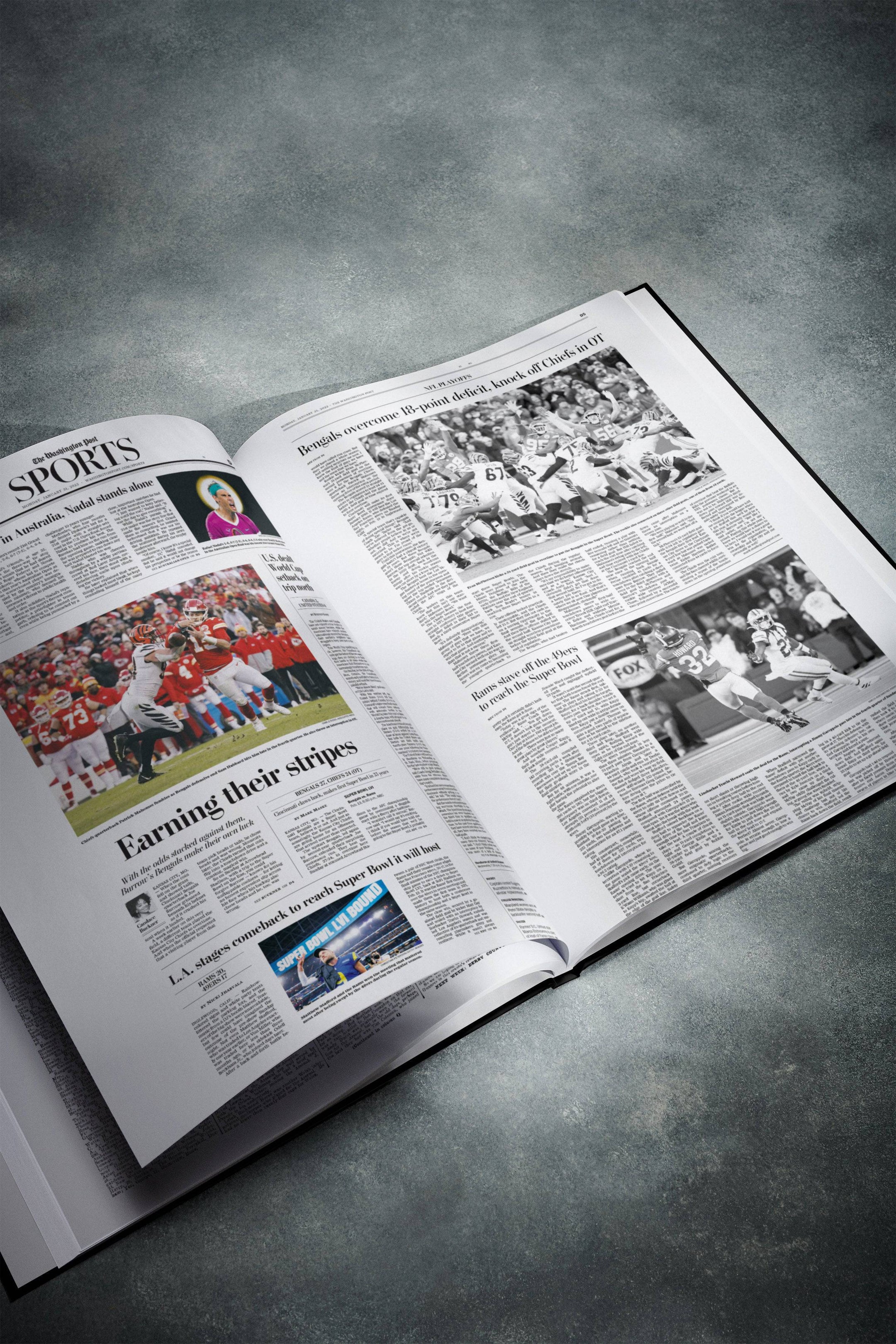 The Football History of Cincinnati Bengals Washington Post Edition Book