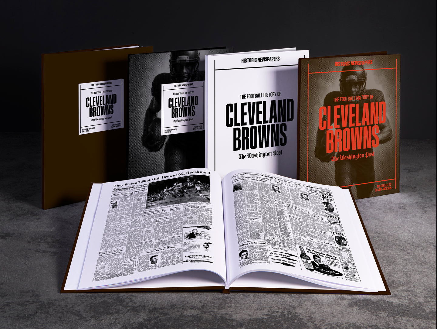 The Football History of Cleveland Browns Washington Post Edition Book