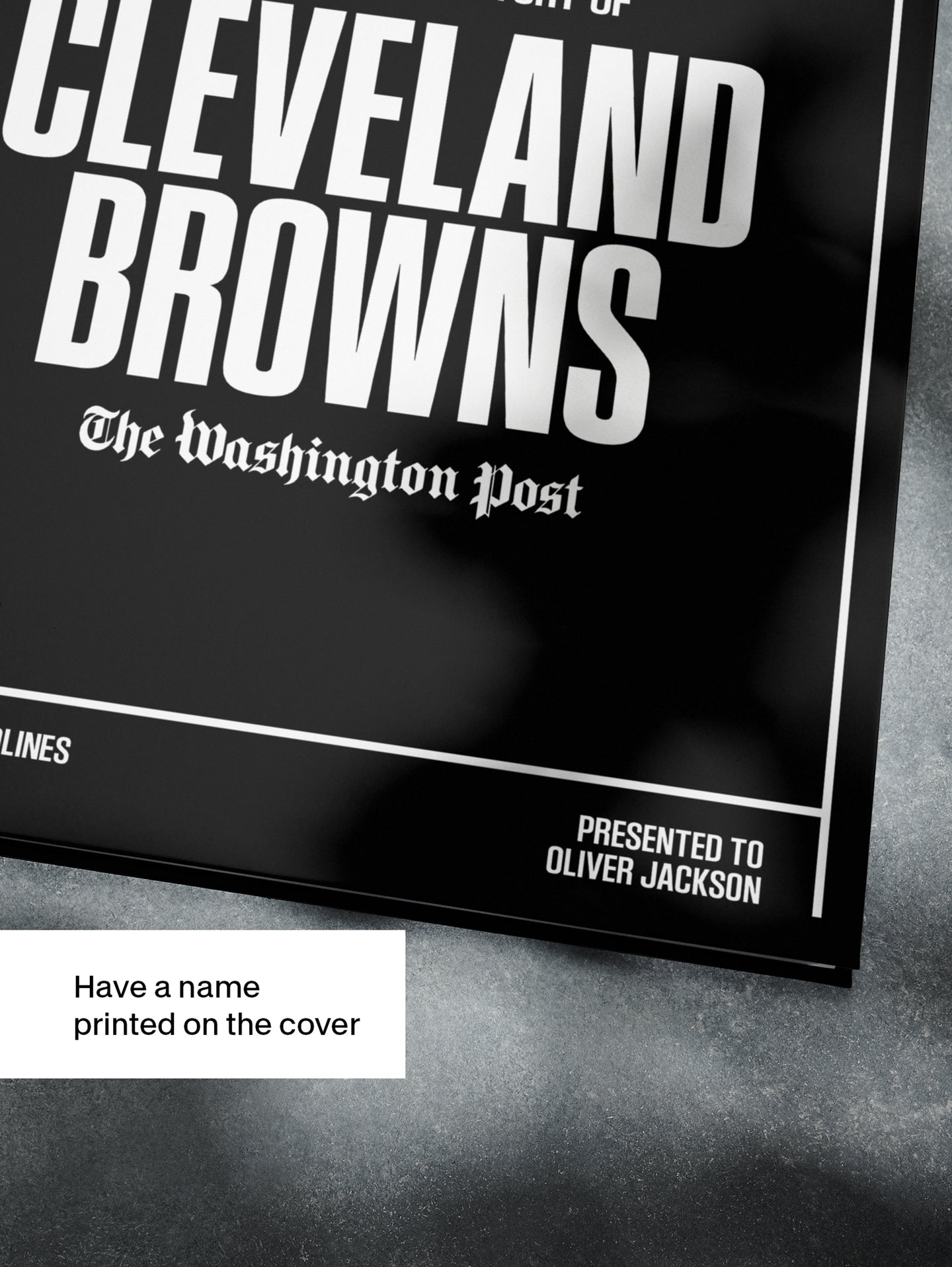 The US Football History of Cleveland Browns Washington Post Edition Book - Historic Newspapers