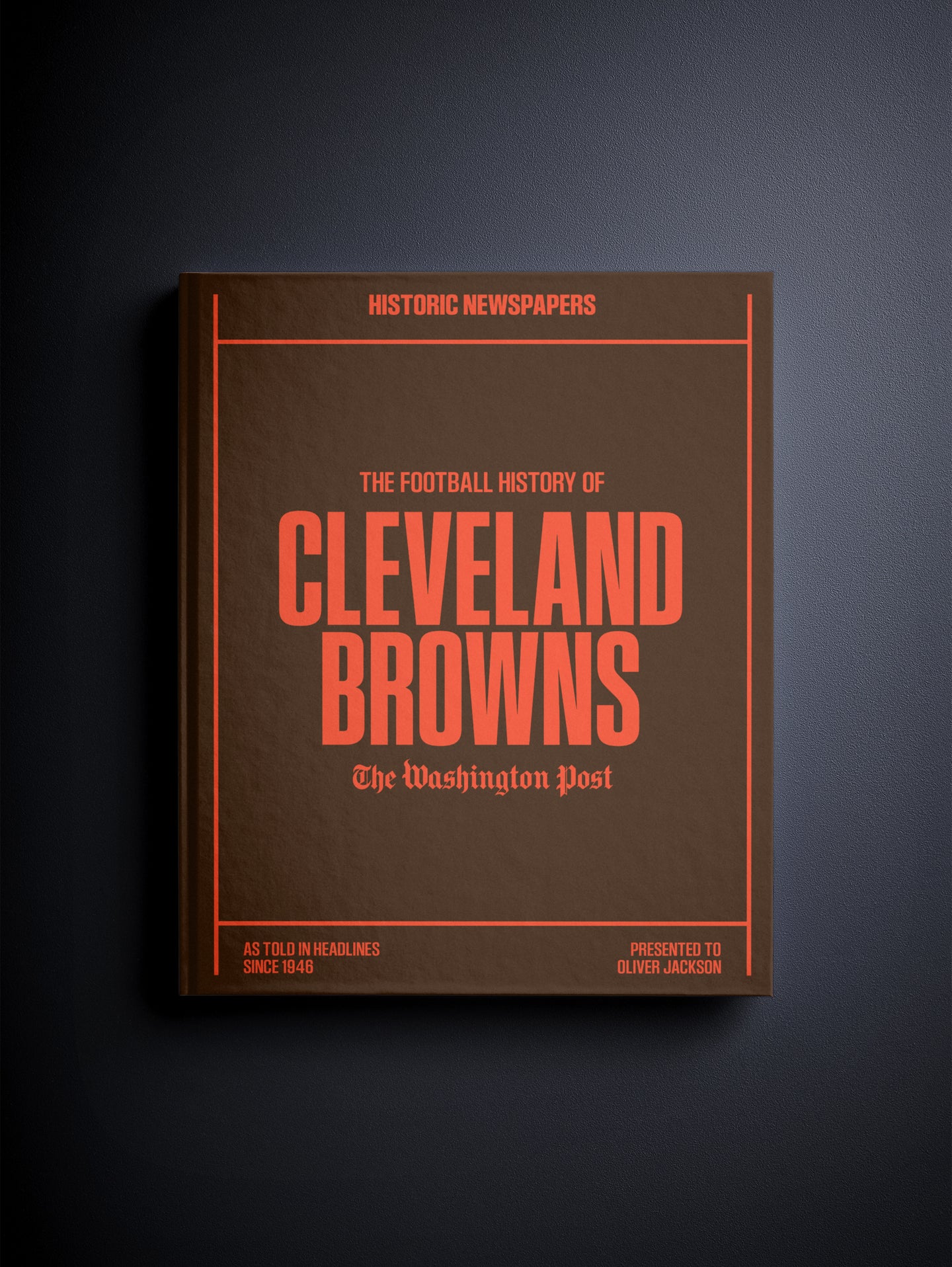 The Football History of Cleveland Browns Washington Post Edition Book