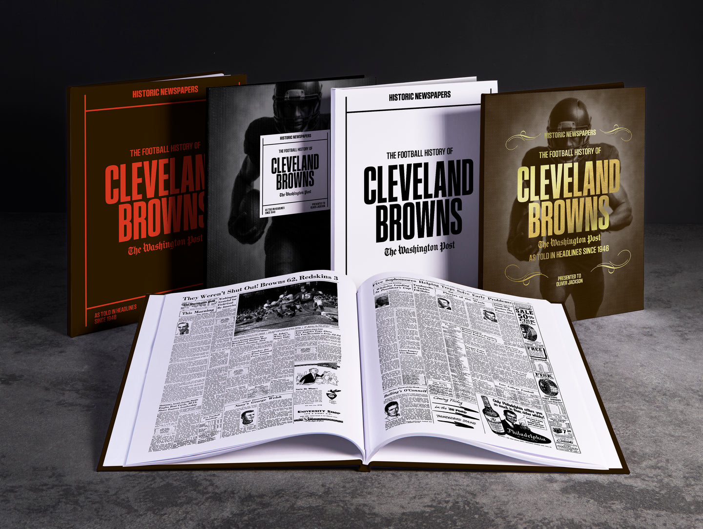 The Football History of Cleveland Browns Washington Post Edition Book