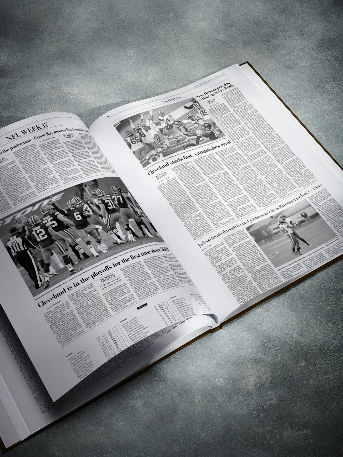 The US Football History of Cleveland Browns Washington Post Edition Book - Historic Newspapers