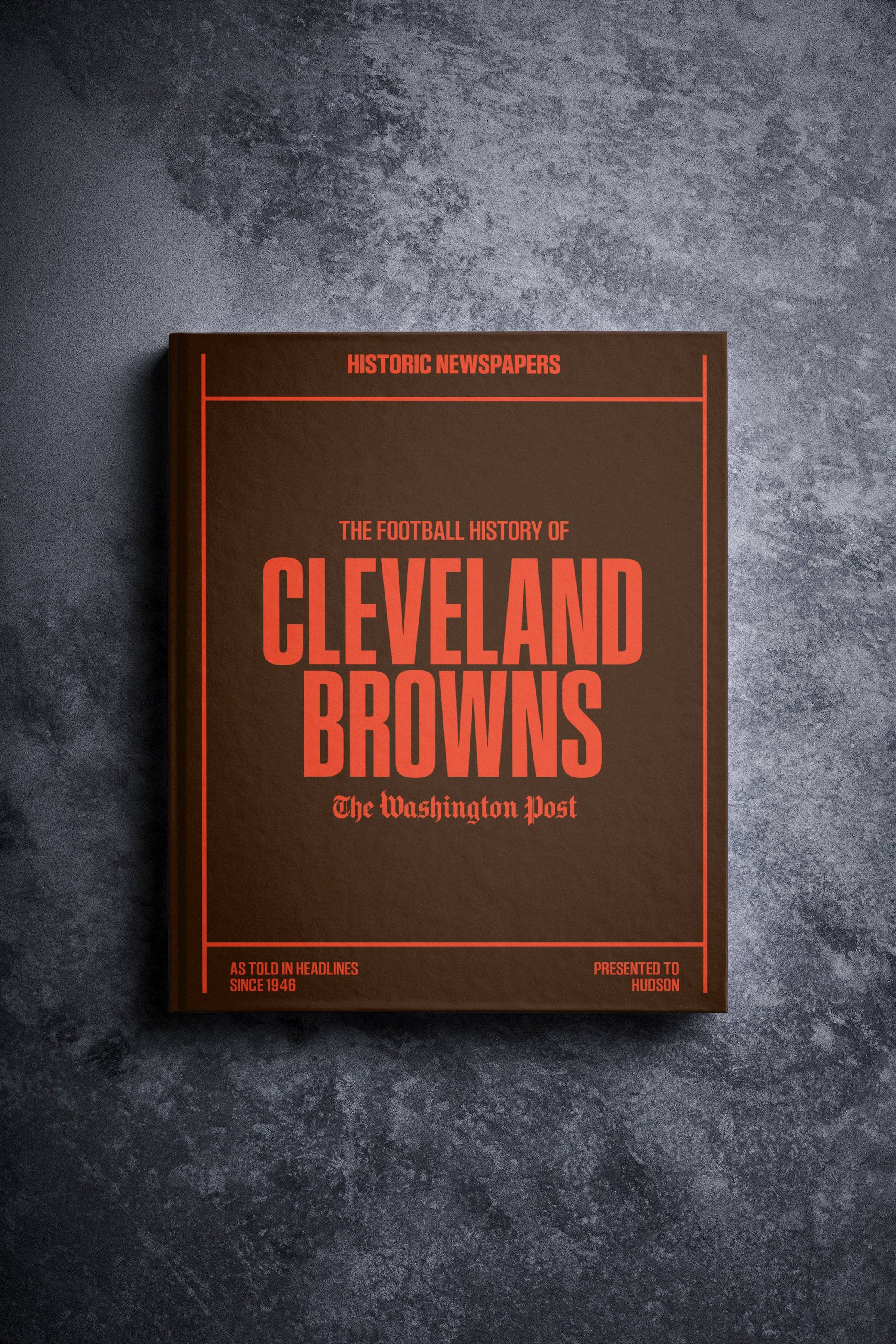 The US Football History of Cleveland Browns Washington Post Edition Book