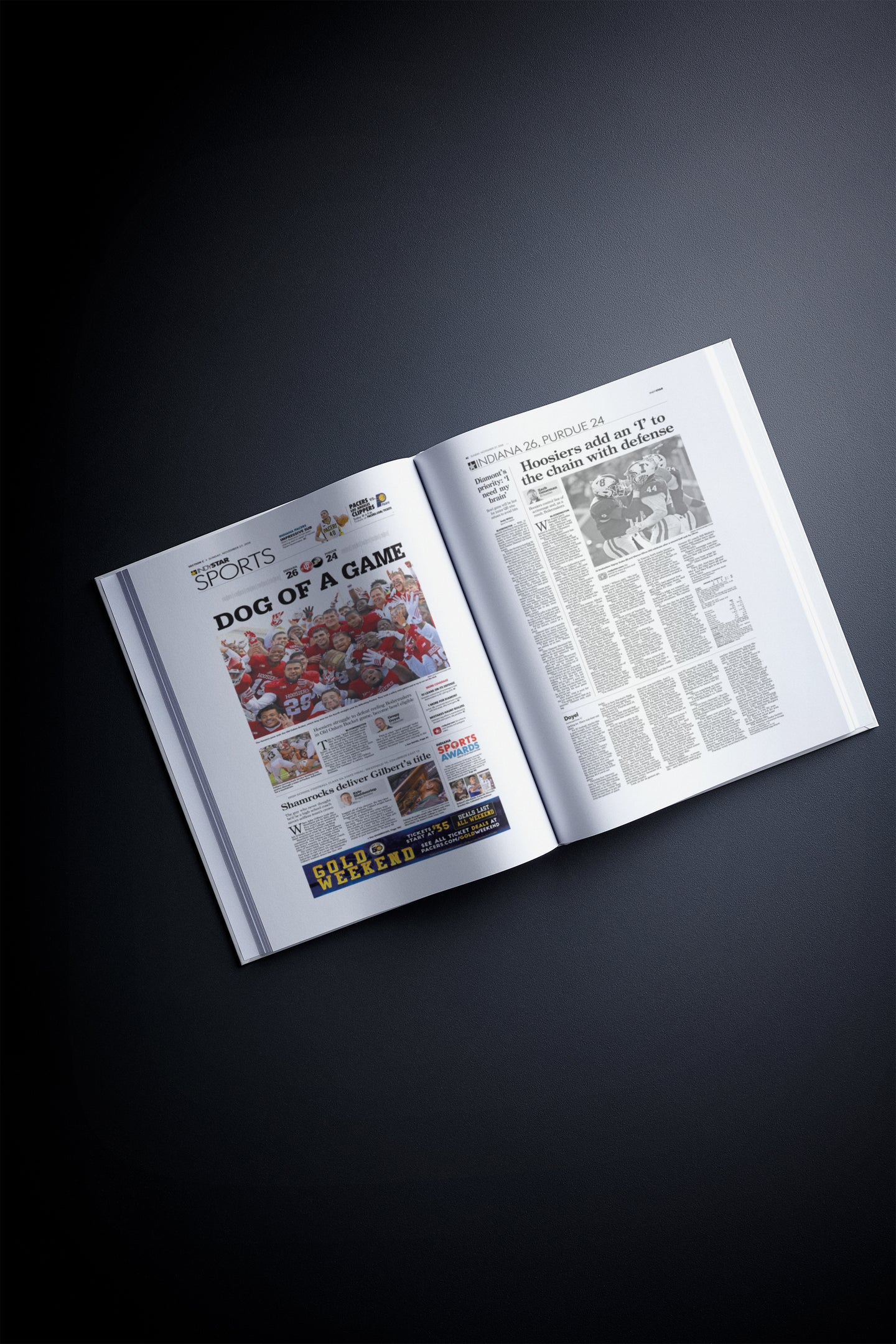 The College Football History of Indiana Hoosiers Book - Historic Newspapers