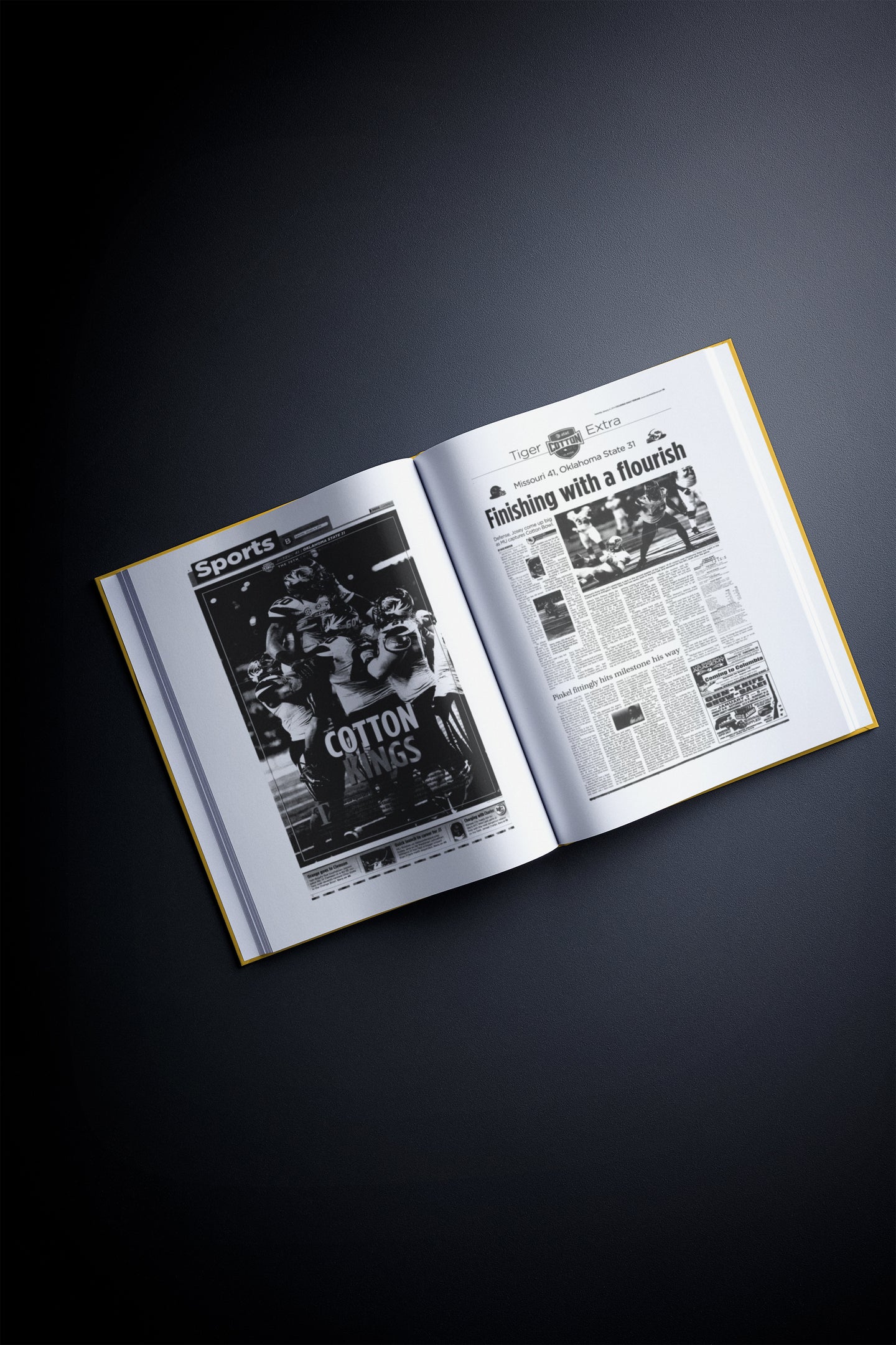 The College Football History of Missouri Tigers Book - Historic Newspapers