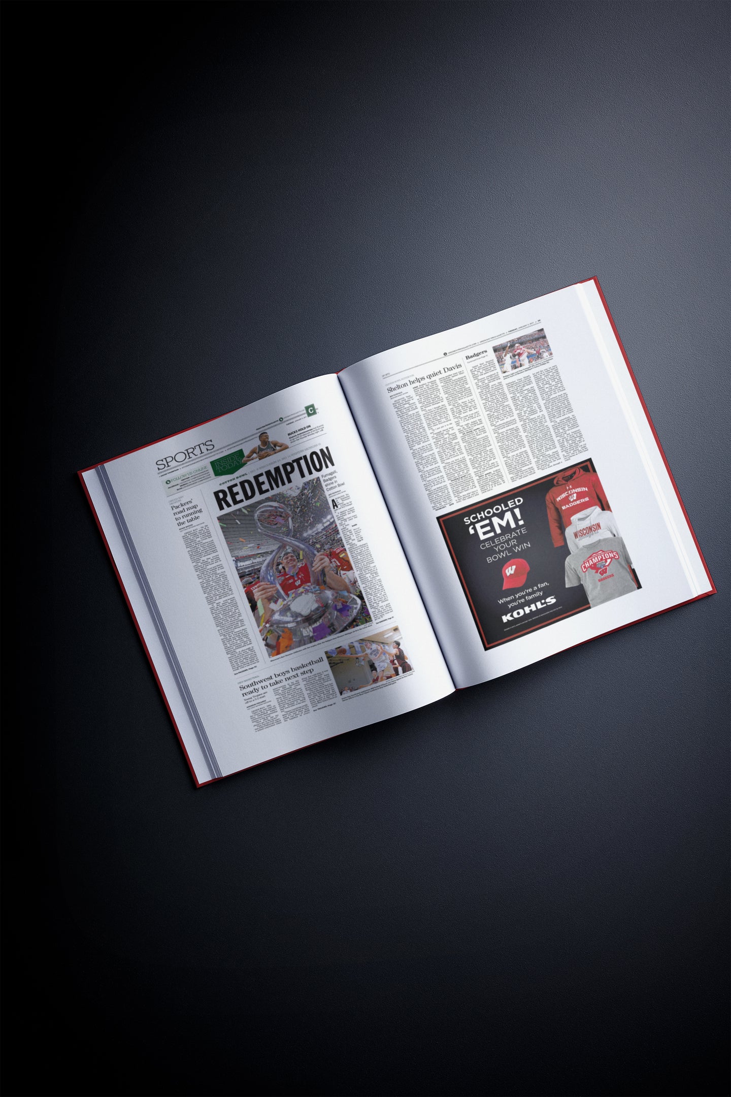 The College Football History of Wisconsin Badgers Book