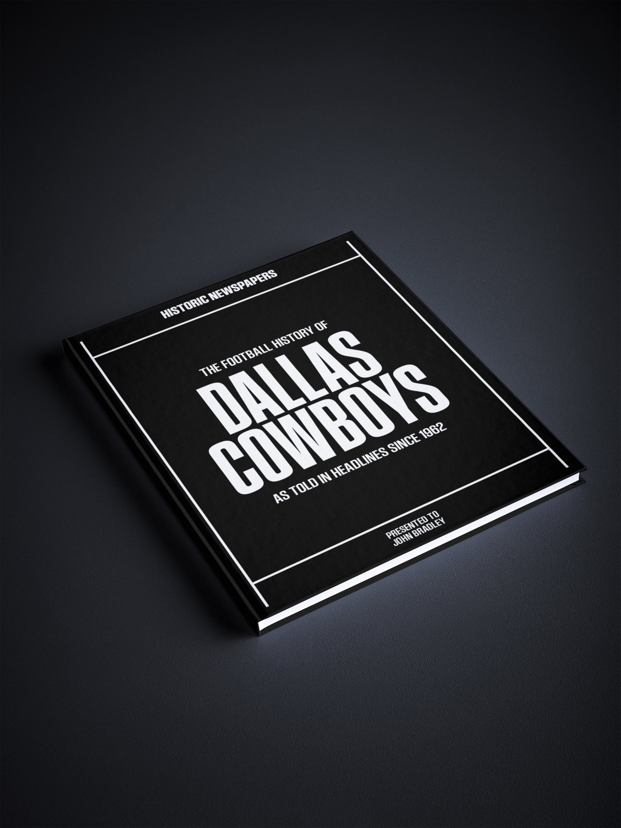 The US Football History of Dallas Cowboys Book - Historic Newspapers