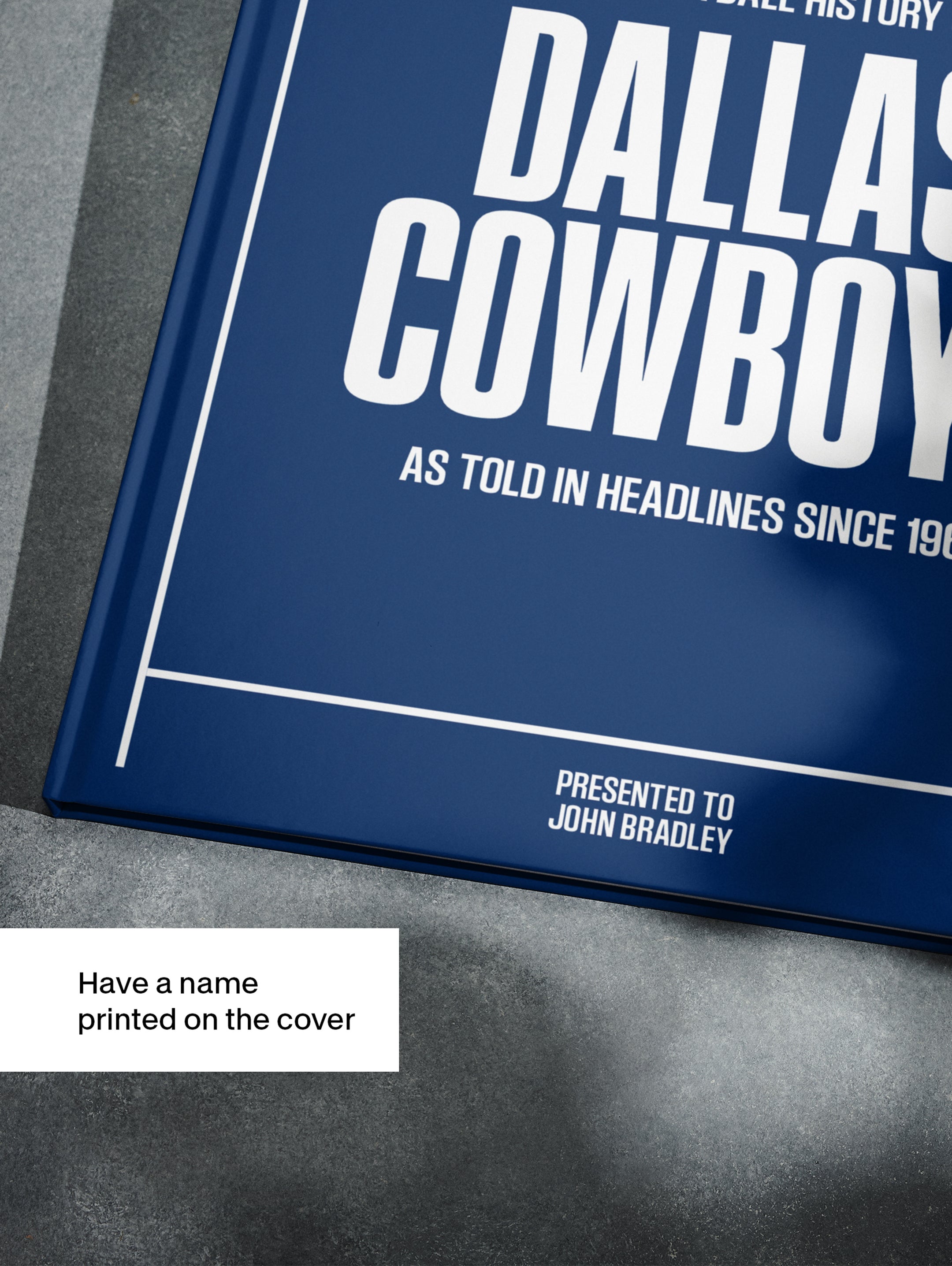 The US Football History of Dallas Cowboys Book - Historic Newspapers