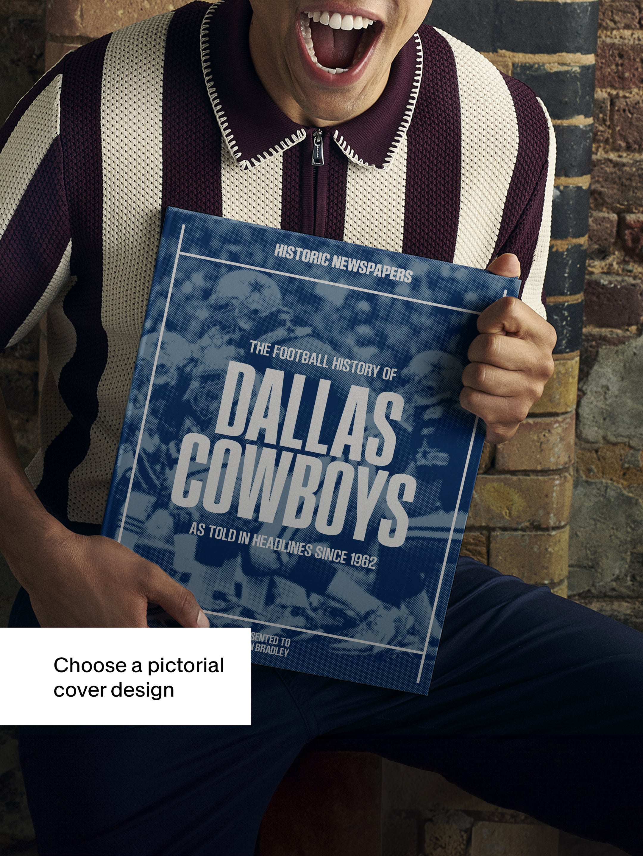 The US Football History of Dallas Cowboys Book - Historic Newspapers