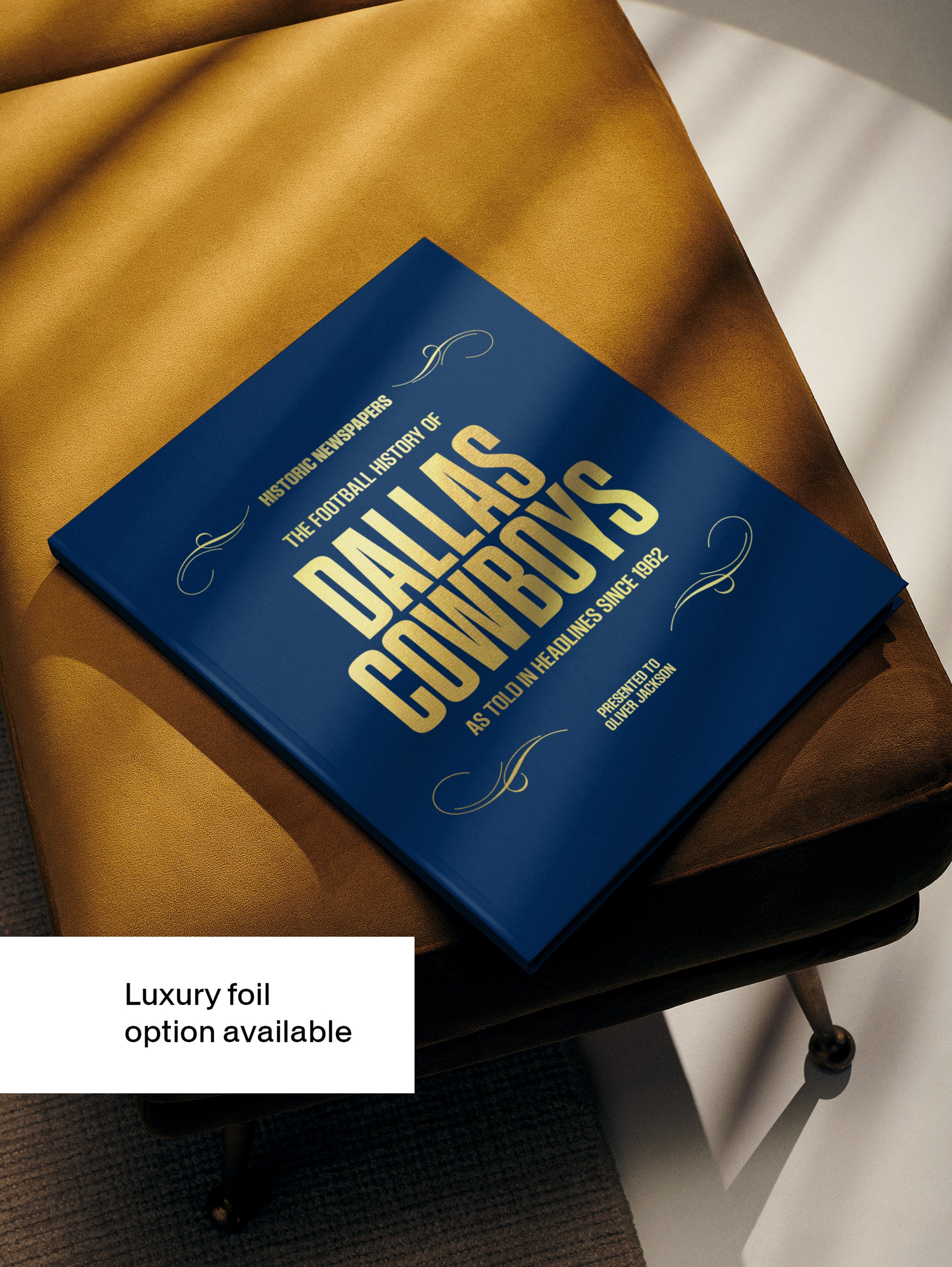 The US Football History of Dallas Cowboys Book - Historic Newspapers