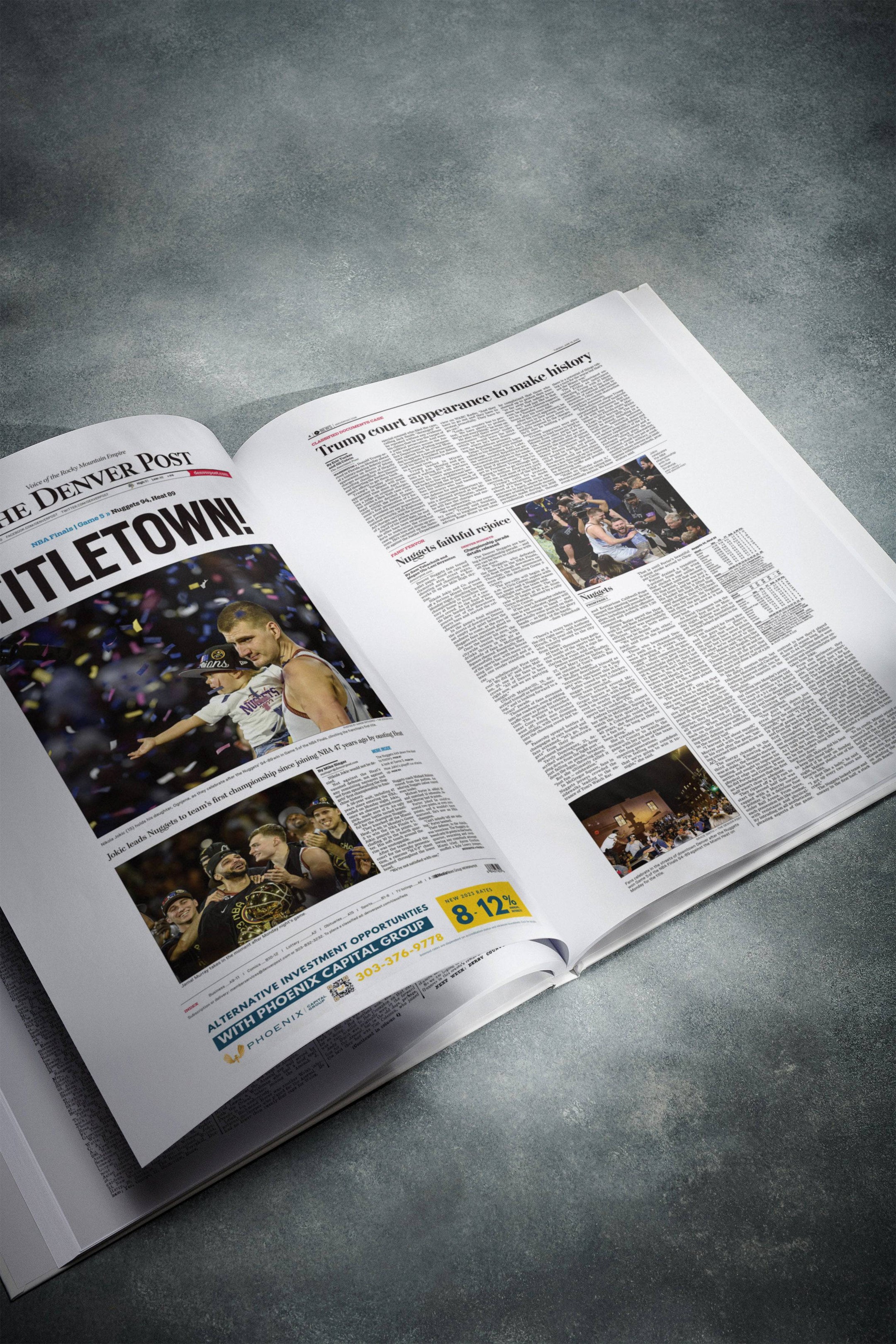 The Basketball History of Denver Nuggets Denver Post Edition - Historic Newspapers