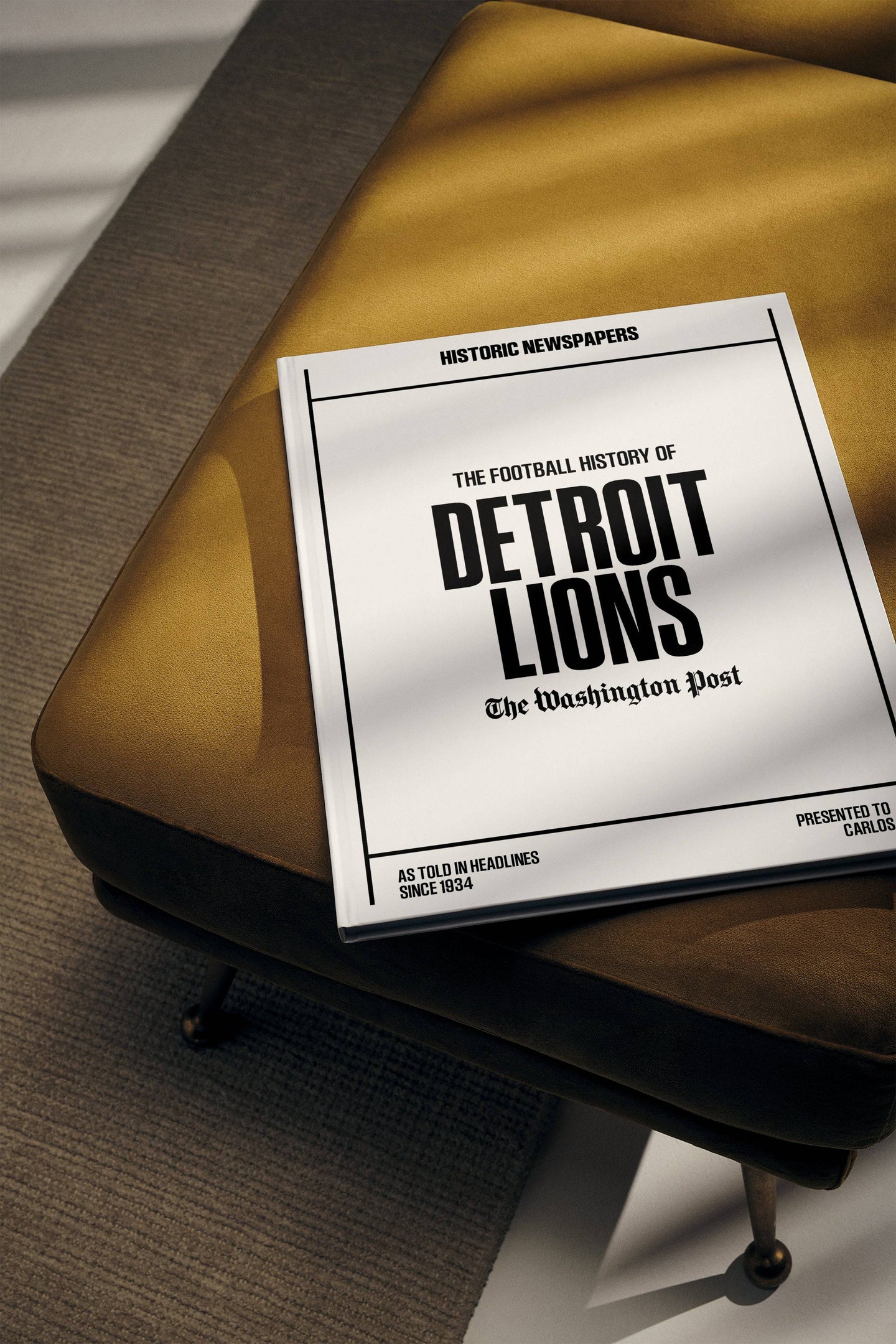 The US Football History of Detroit Lions Washington Post Edition Book - Historic Newspapers