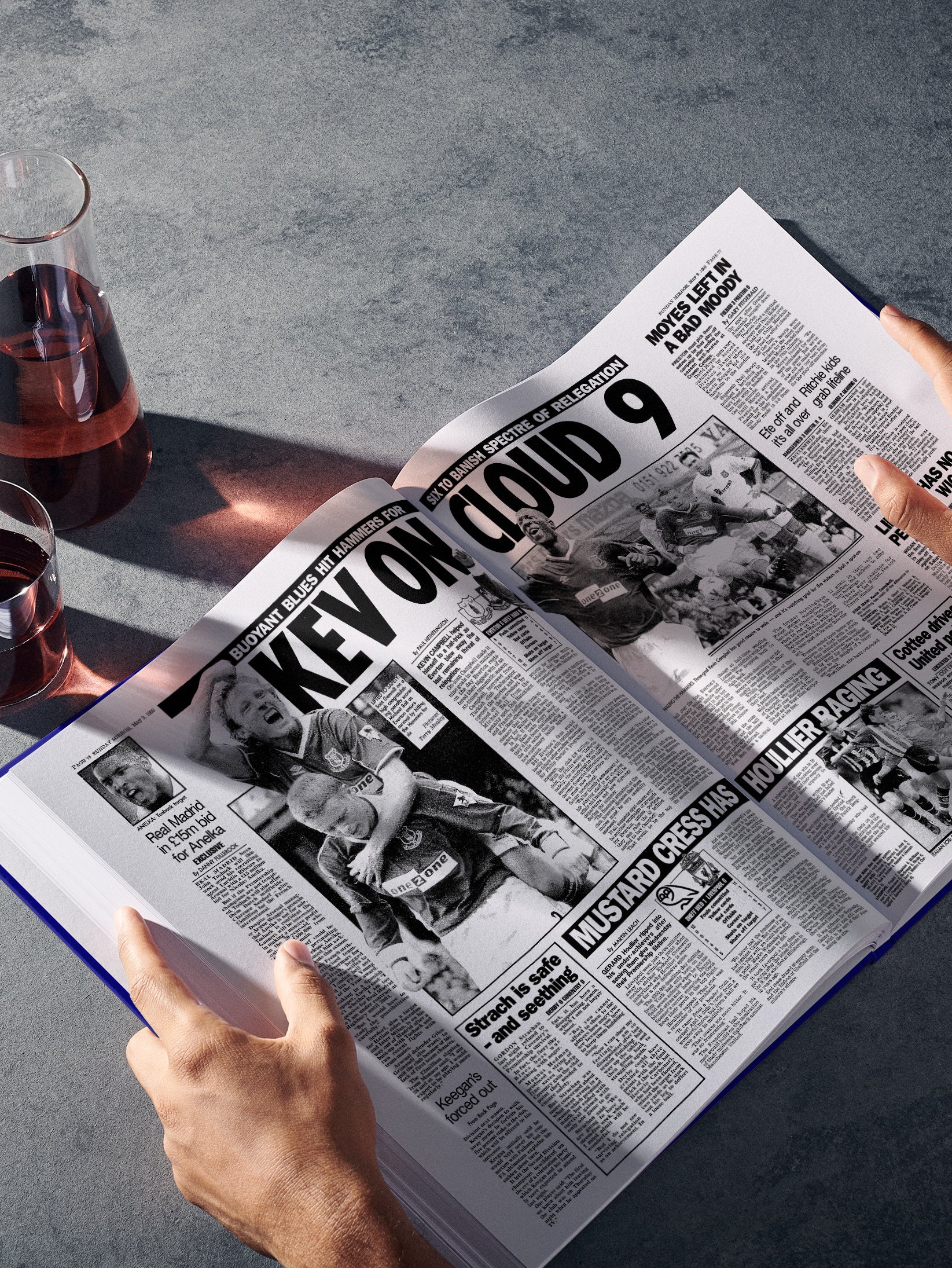 The Football History of Everton Book - Historic Newspapers