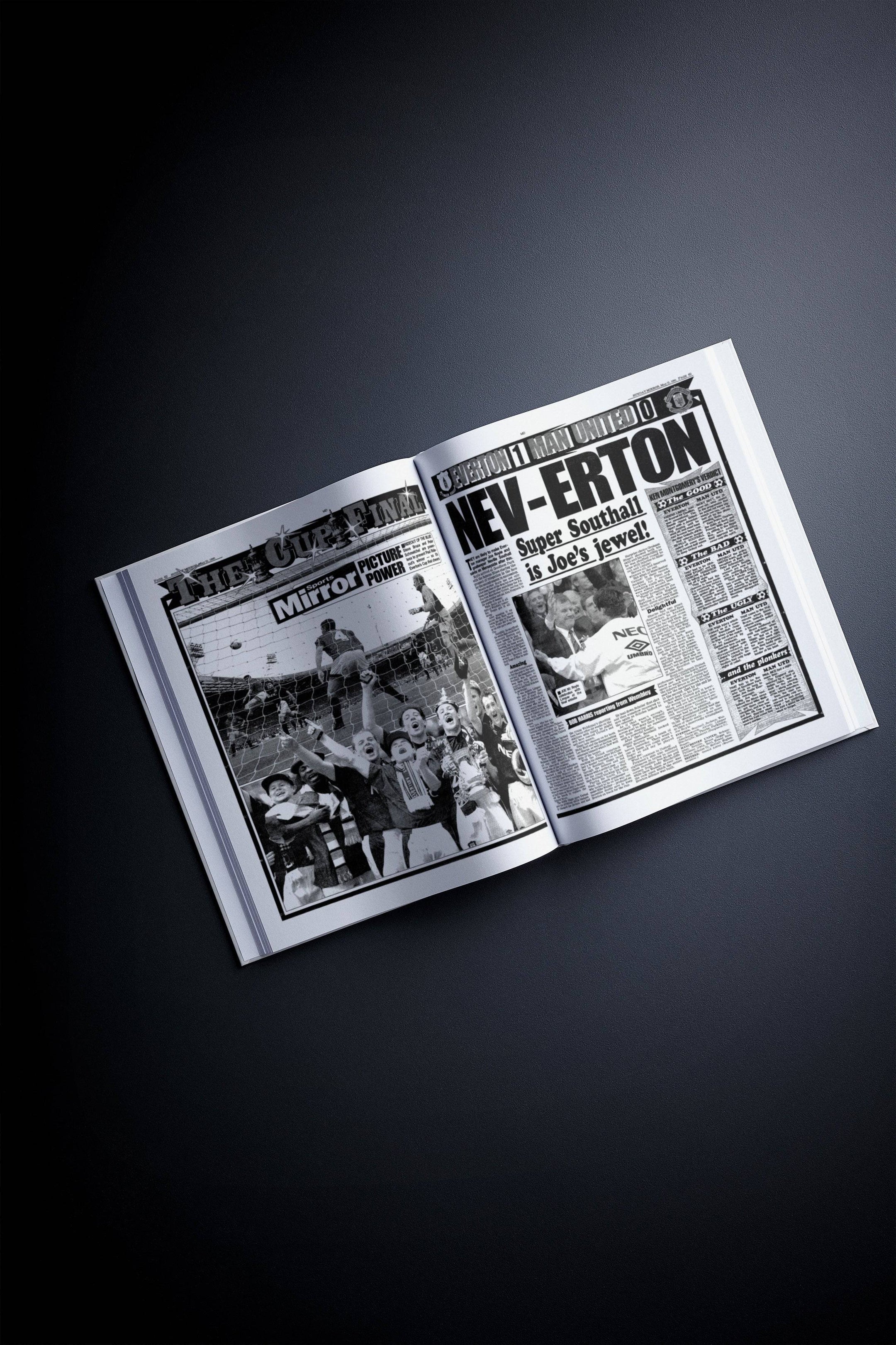 The Football History of Everton Book - Historic Newspapers
