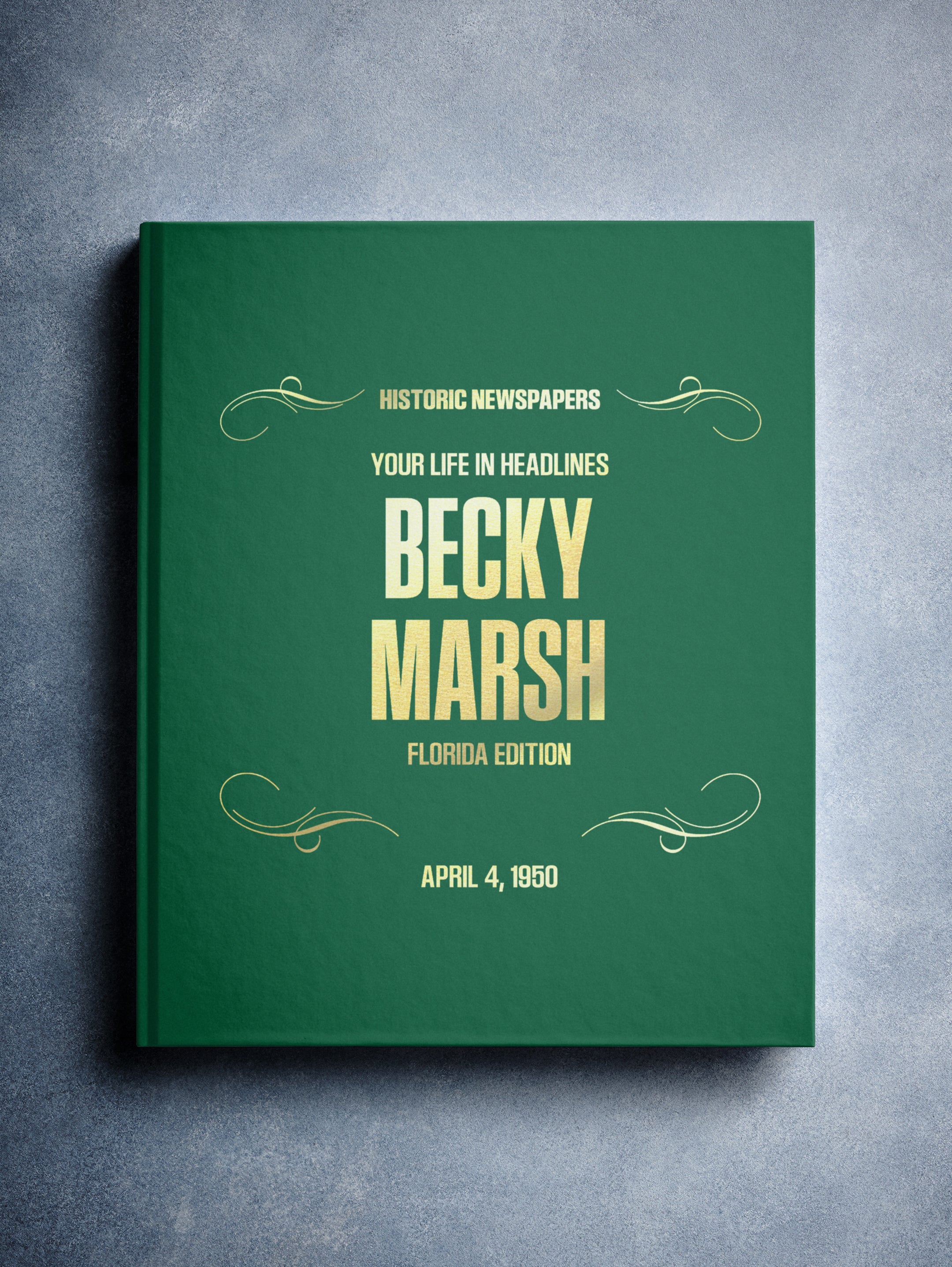 Personalized Birthday Newspaper Book Florida Edition