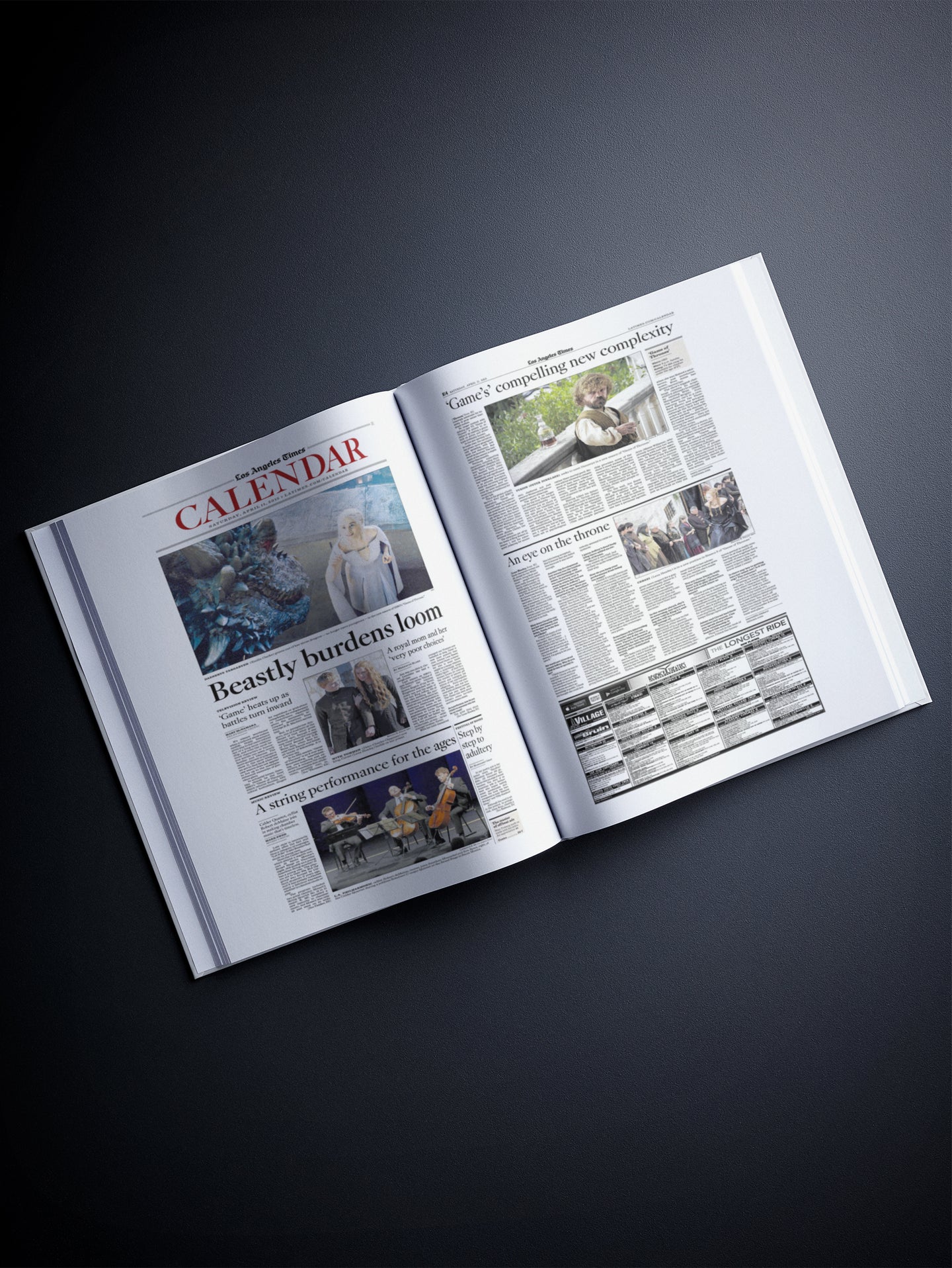 The History of Game of Thrones Los Angeles Times Edition - Historic Newspapers