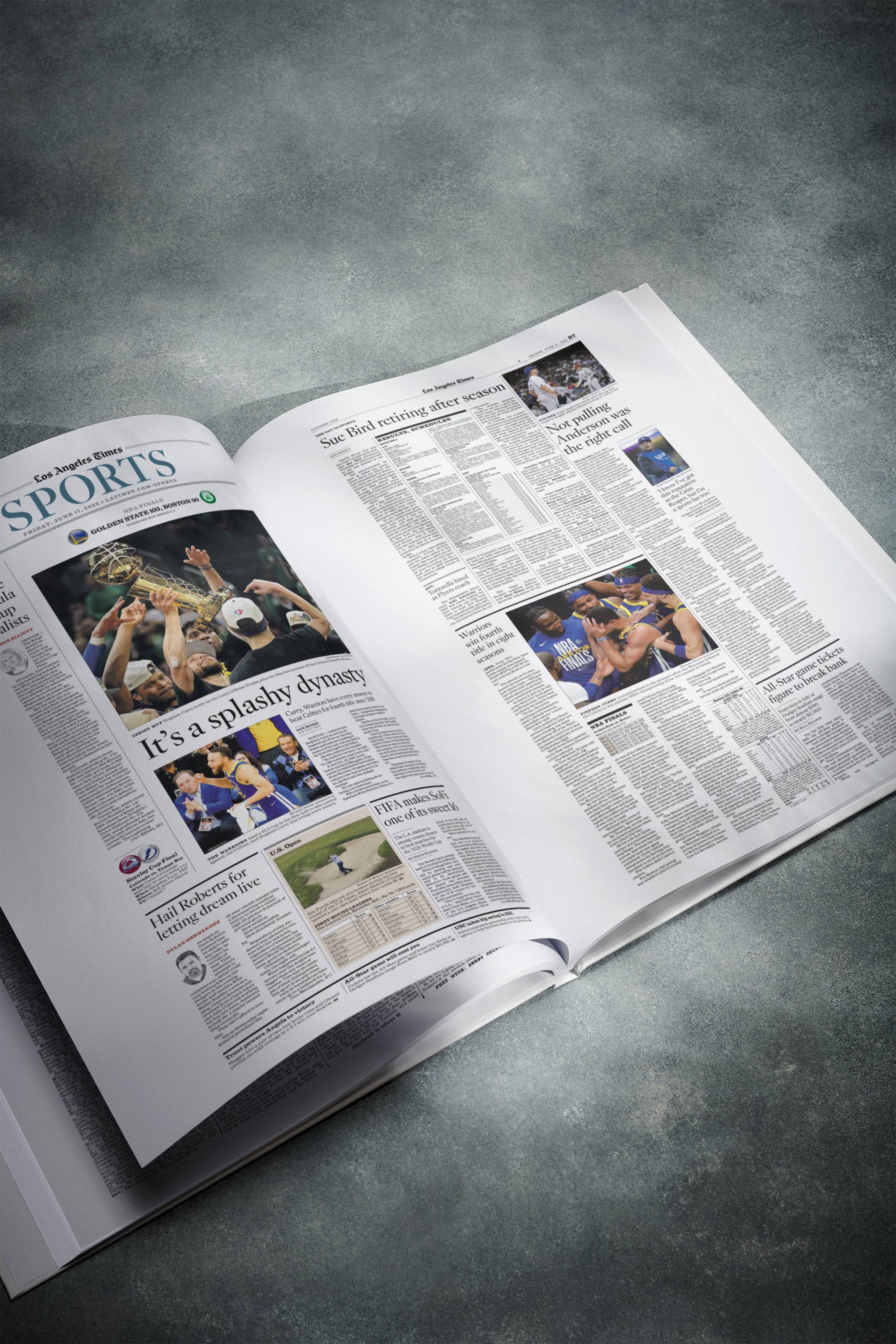 The Basketball History of Golden State Warriors Los Angeles Times Edition - Historic Newspapers