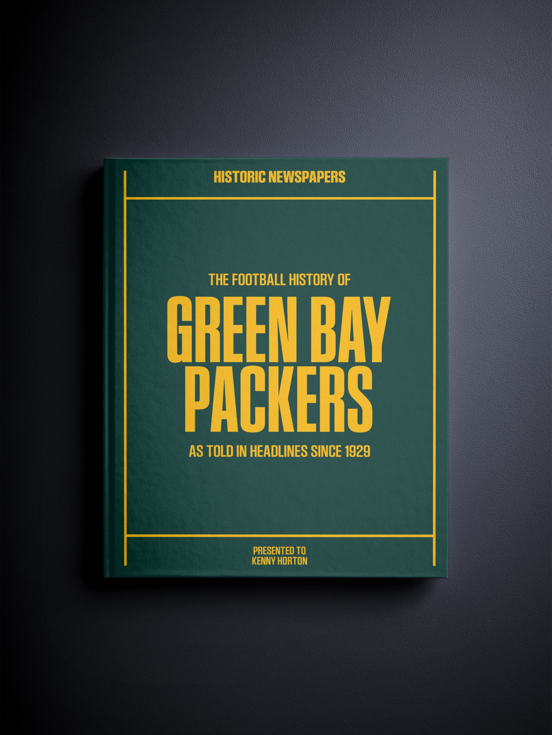 The US Football History of Green Bay Packers Book