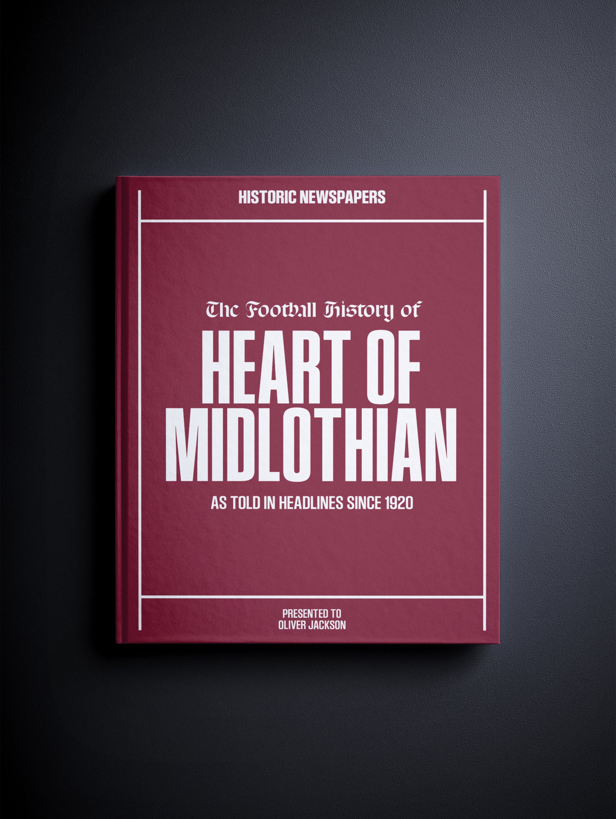 The Football History of Heart of Midlothian Book - Historic Newspapers