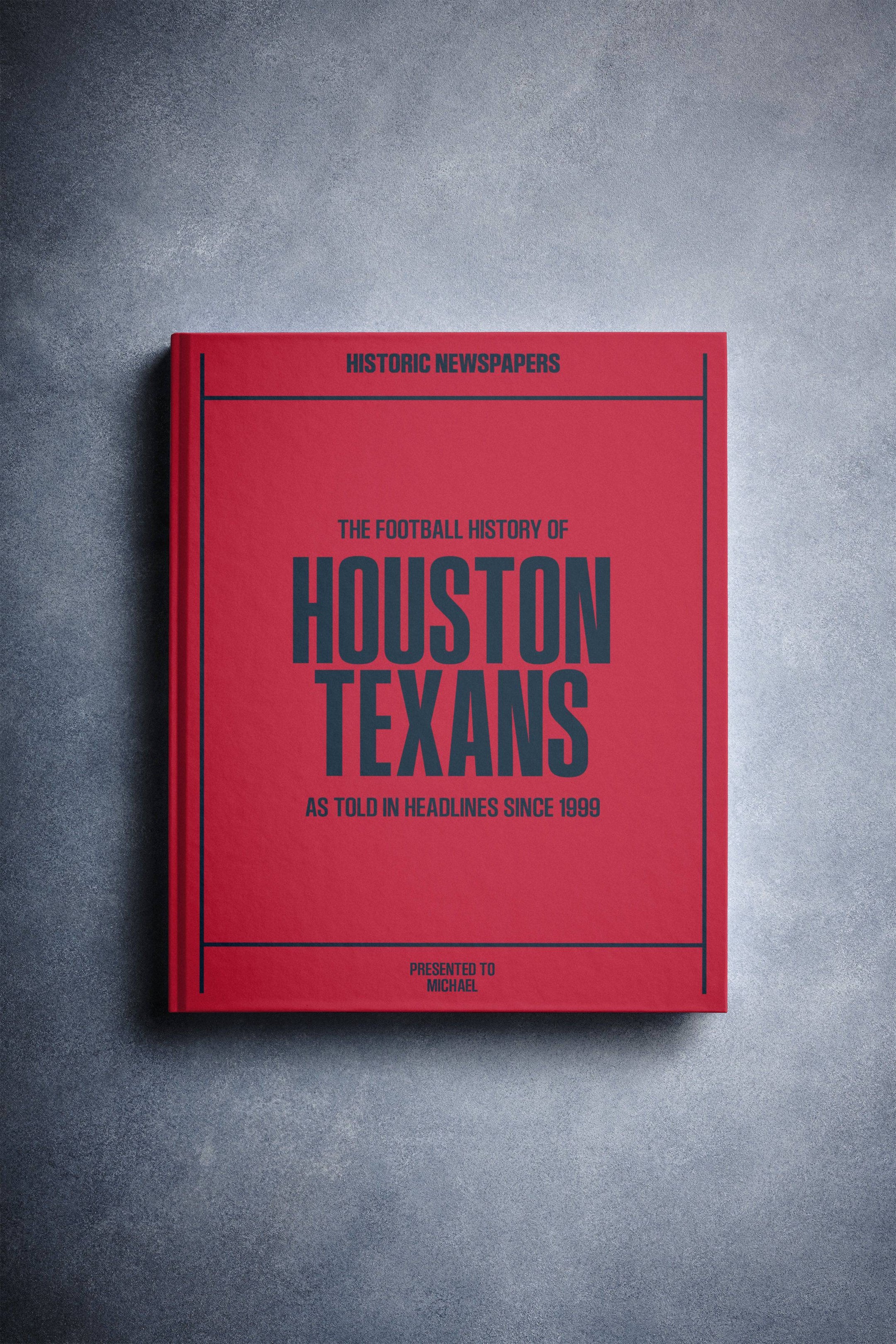 The US Football History of Houston Texans Book