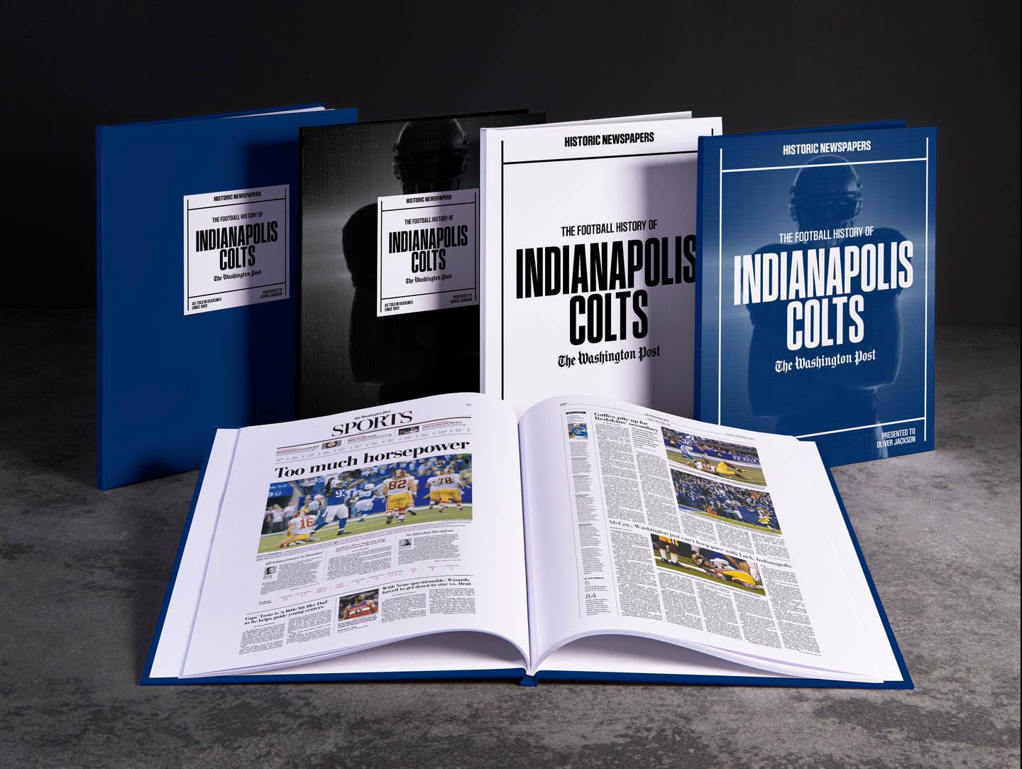 The Football History of Indianapolis Colts Washington Post Edition Book
