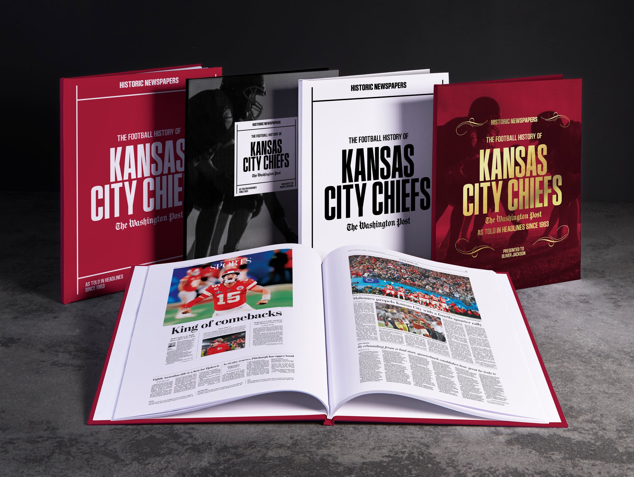The US Football History of Kansas City Chiefs Washington Post Edition Book