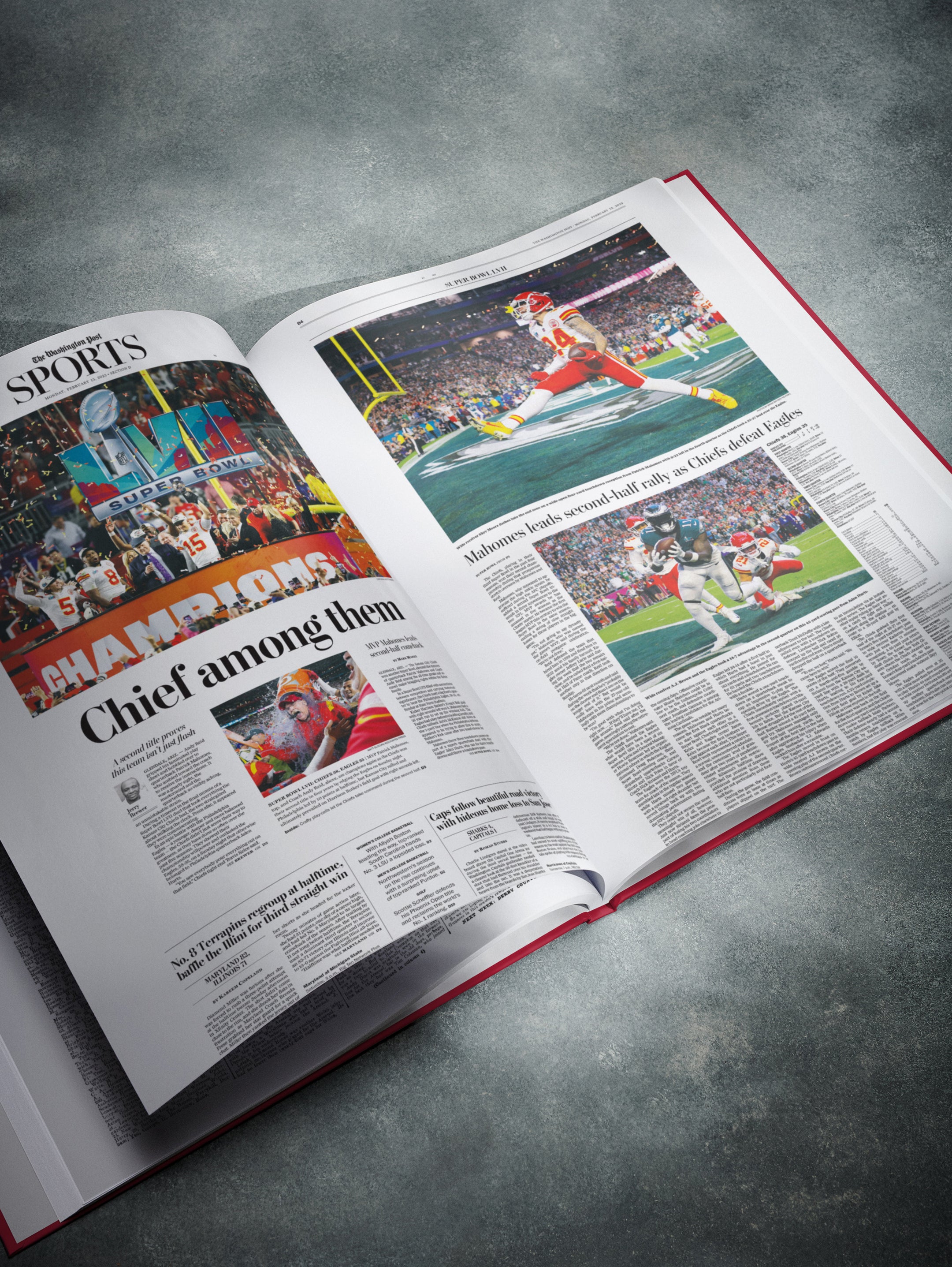 The US Football History of Kansas City Chiefs Washington Post Edition Book - Historic Newspapers