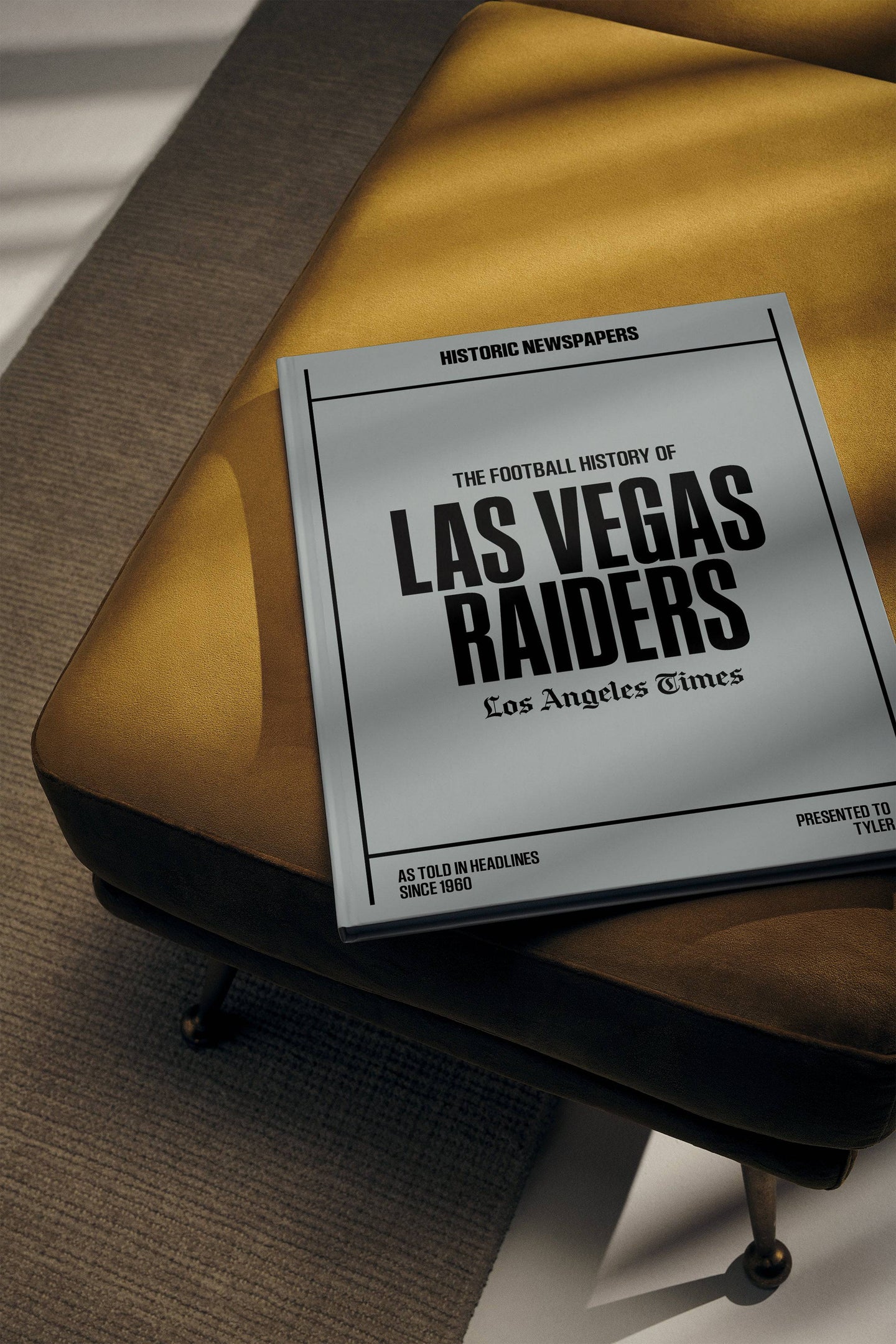 The US Football History of Las Vegas Raiders Los Angeles Times Edition Book - Historic Newspapers