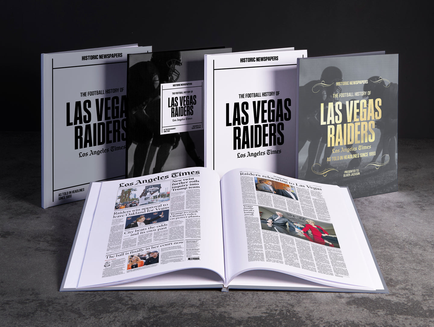 The Football History of Las Vegas Raiders Los Angeles Times Edition Book