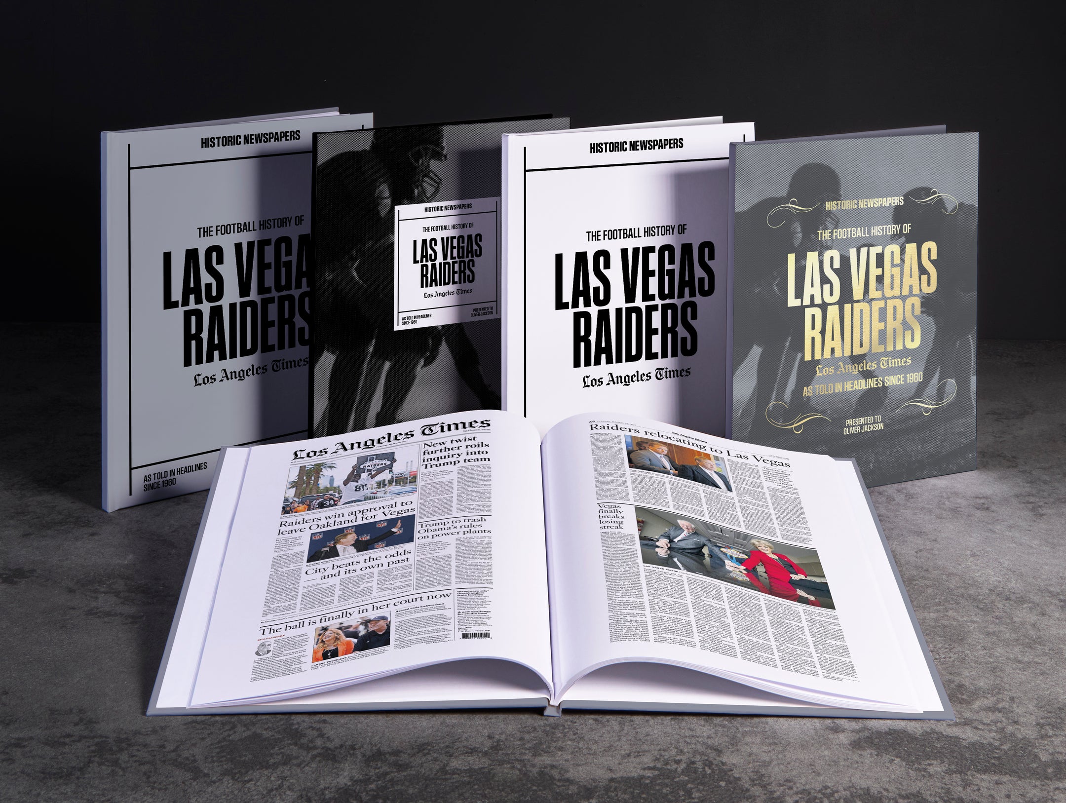 The US Football History of Las Vegas Raiders Los Angeles Times Edition Book