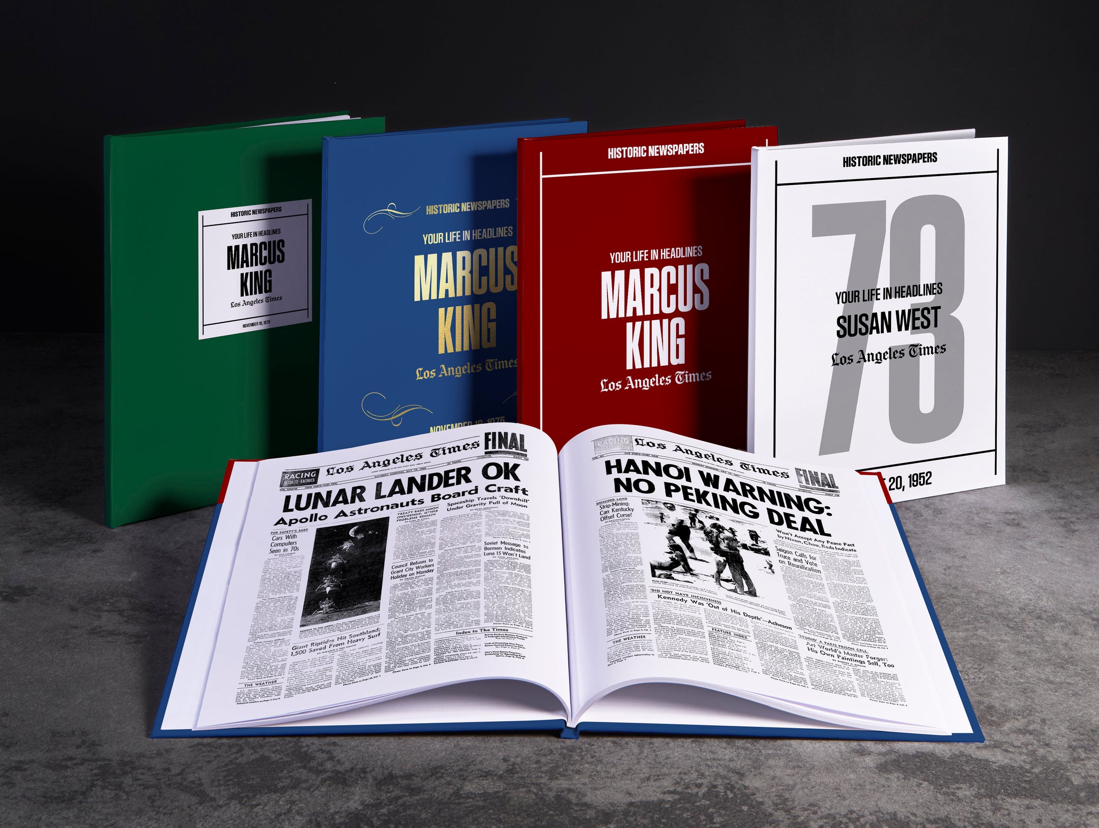 Personalized Birthday Newspaper Book Los Angeles Times Edition