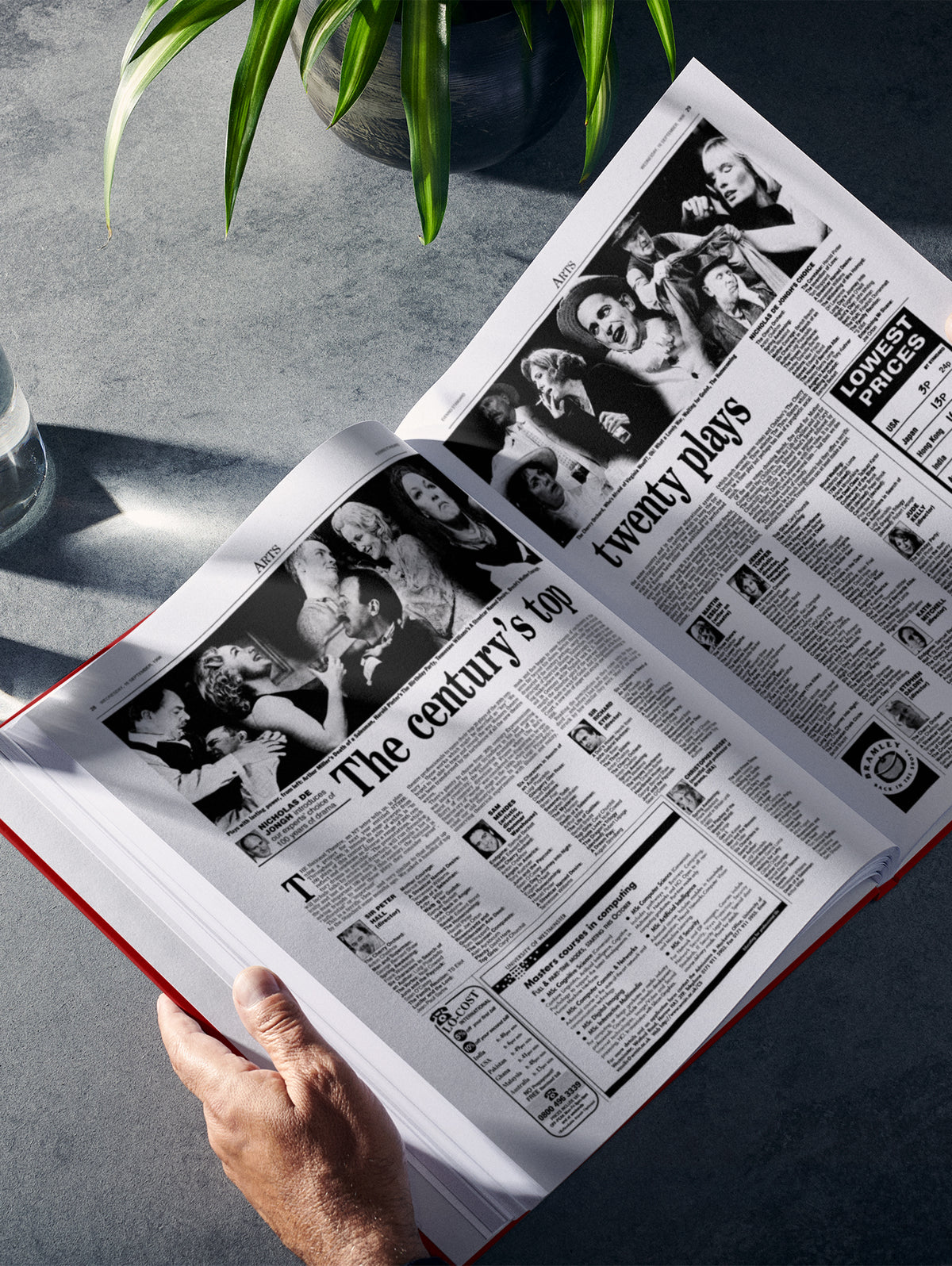 The History of London Theatre Evening Standard Edition POD book by Historic Newspapers cover