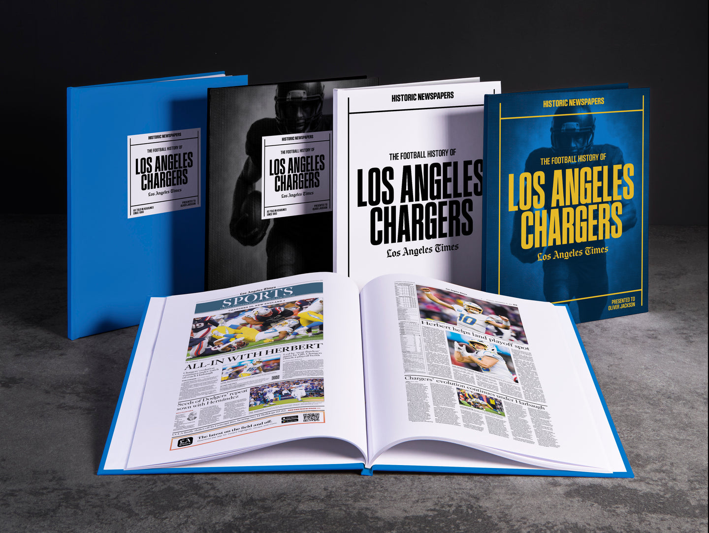 The Football History of Los Angeles Chargers Los Angeles Times Edition Book