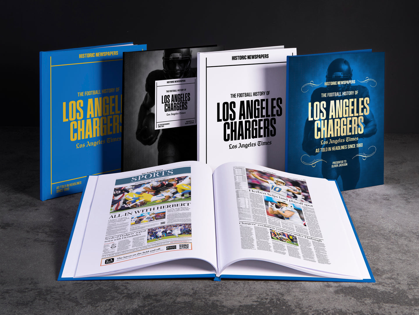 The Football History of Los Angeles Chargers Los Angeles Times Edition Book
