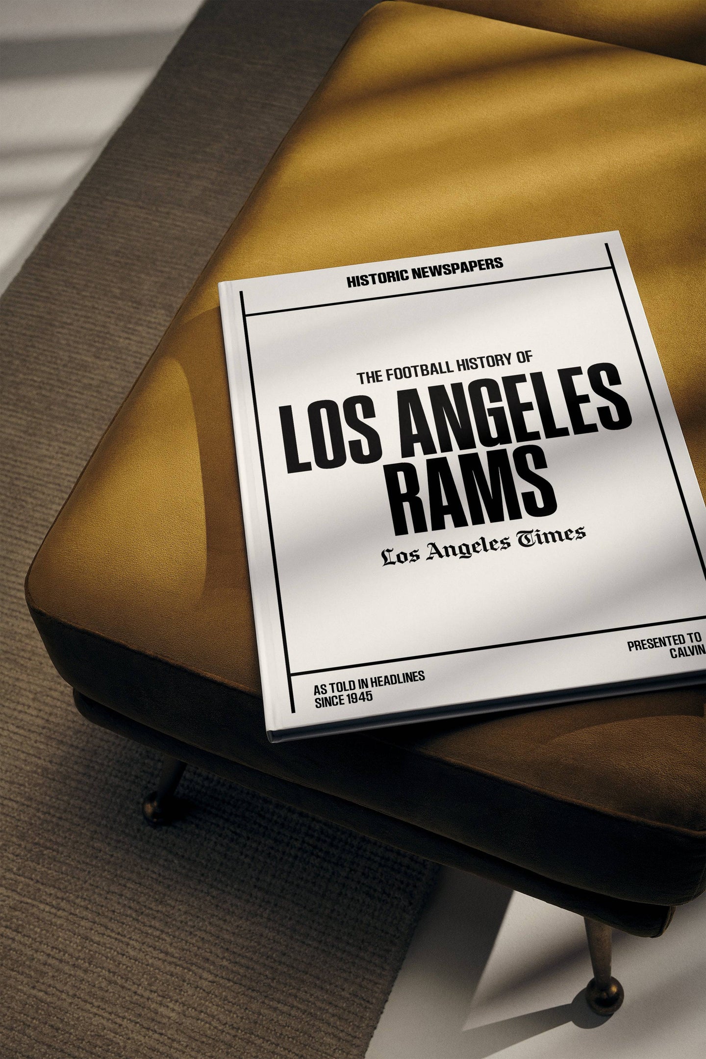 The US Football History of Los Angeles Rams Los Angeles Times Edition Book - Historic Newspapers