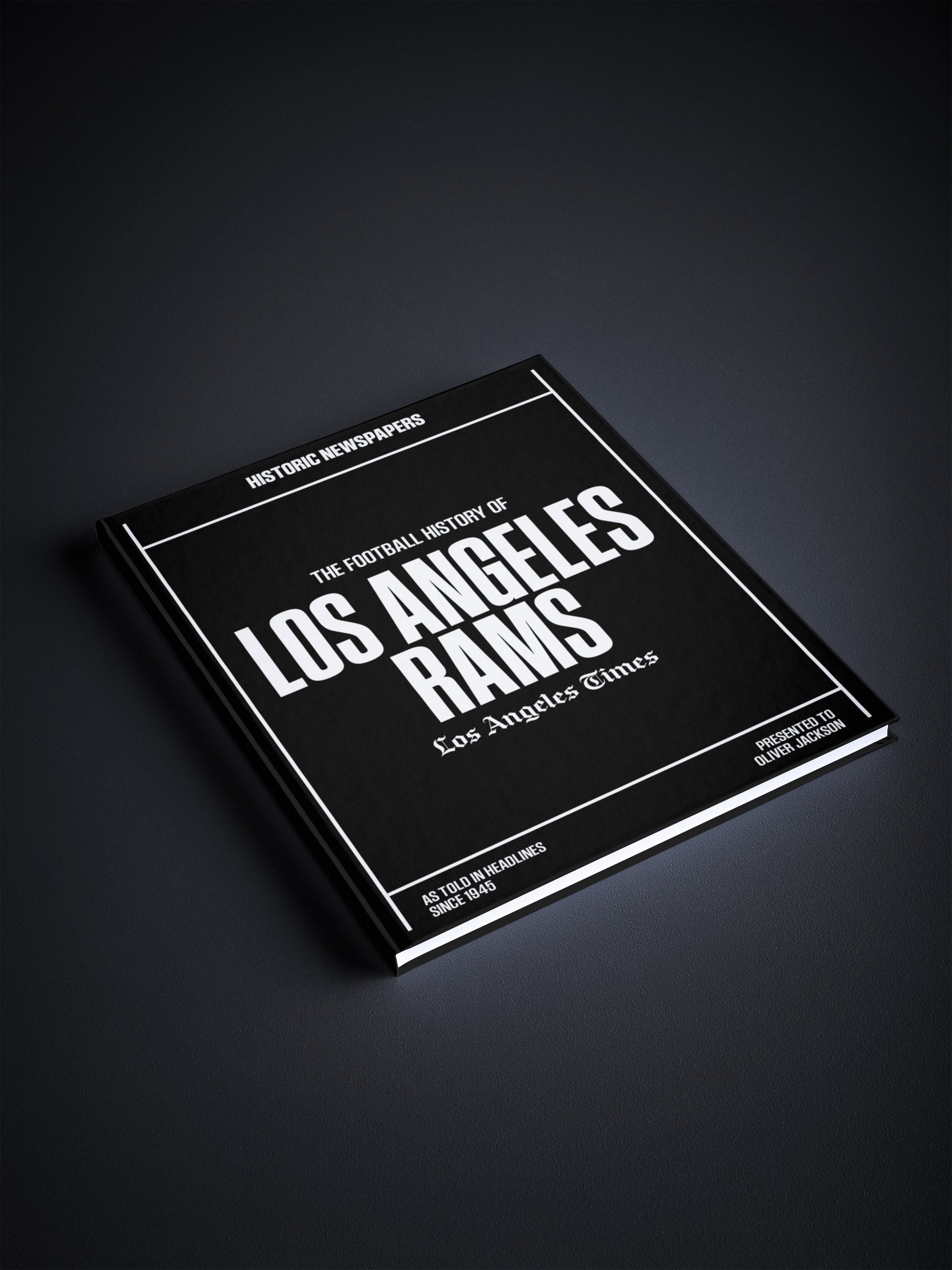 The US Football History of Los Angeles Rams Los Angeles Times Edition Book - Historic Newspapers