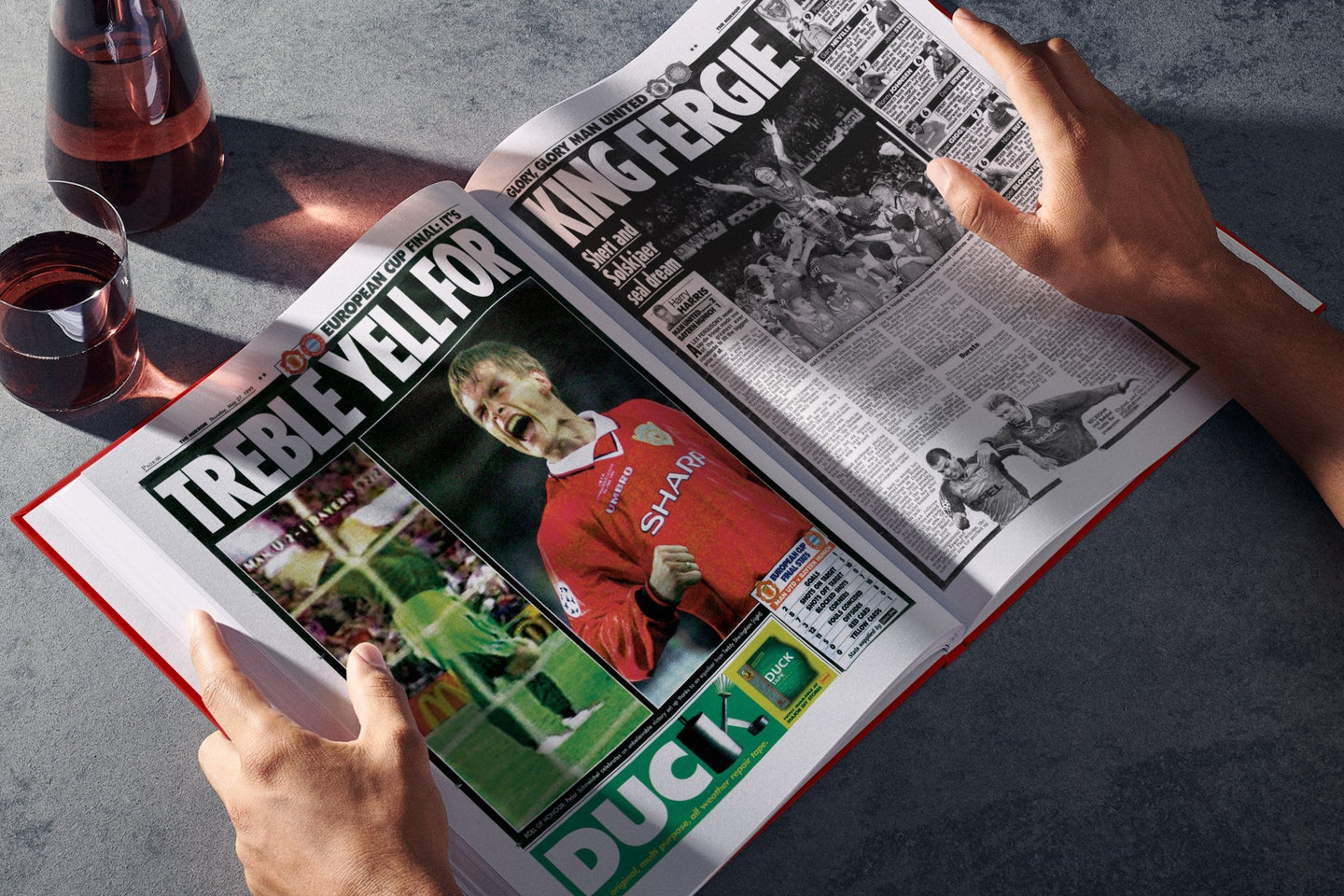 Manchester United The Treble Winners Book