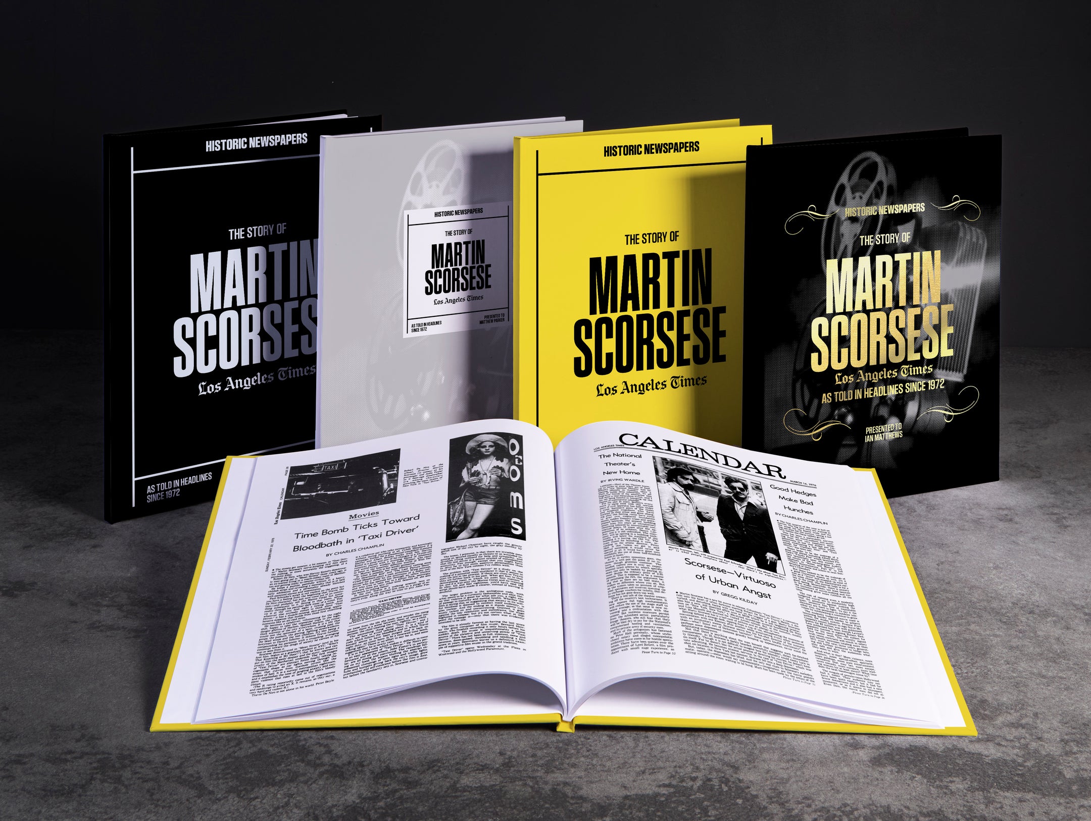 POD book titled "The Story of Martin Scorsese" by Historic Newspapers, featuring a cover image of Martin Scorsese.