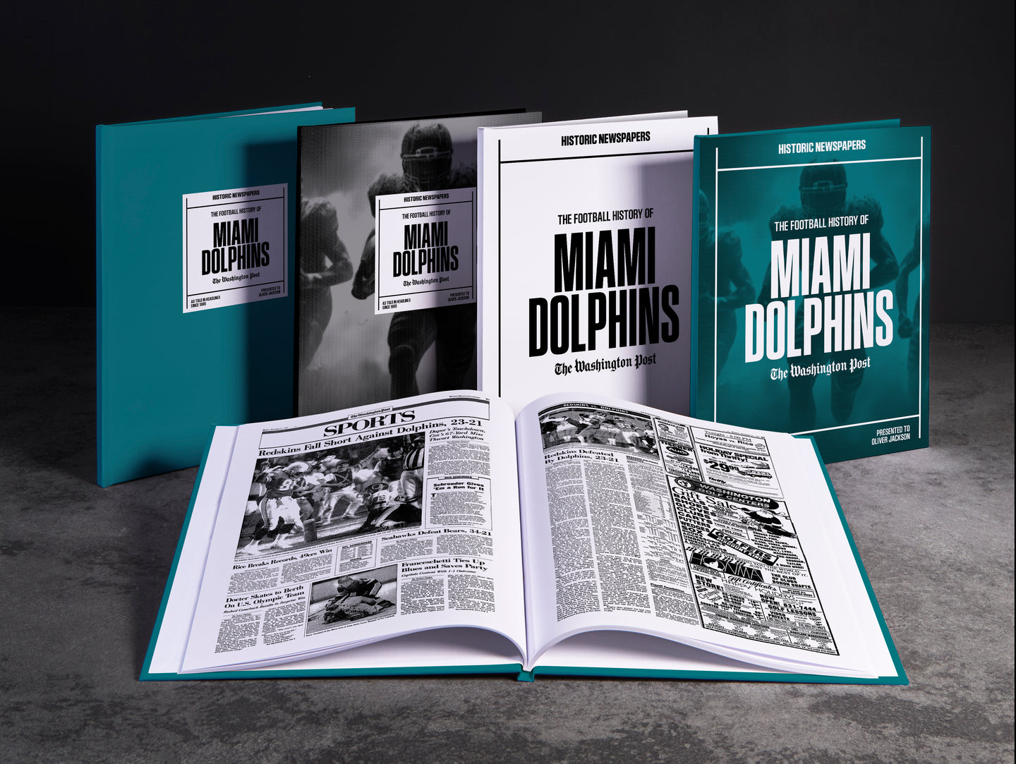 The Football History of Miami Dolphins Washington Post Edition Book